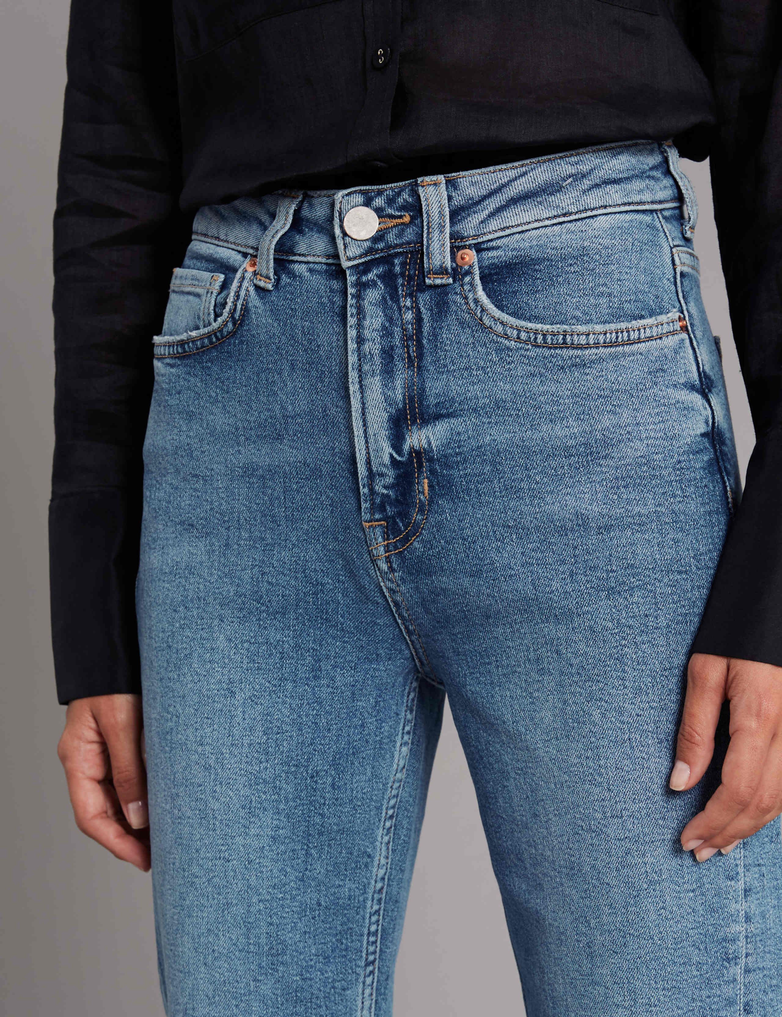 High Waist Ankle Straight Jeans 5 of 6