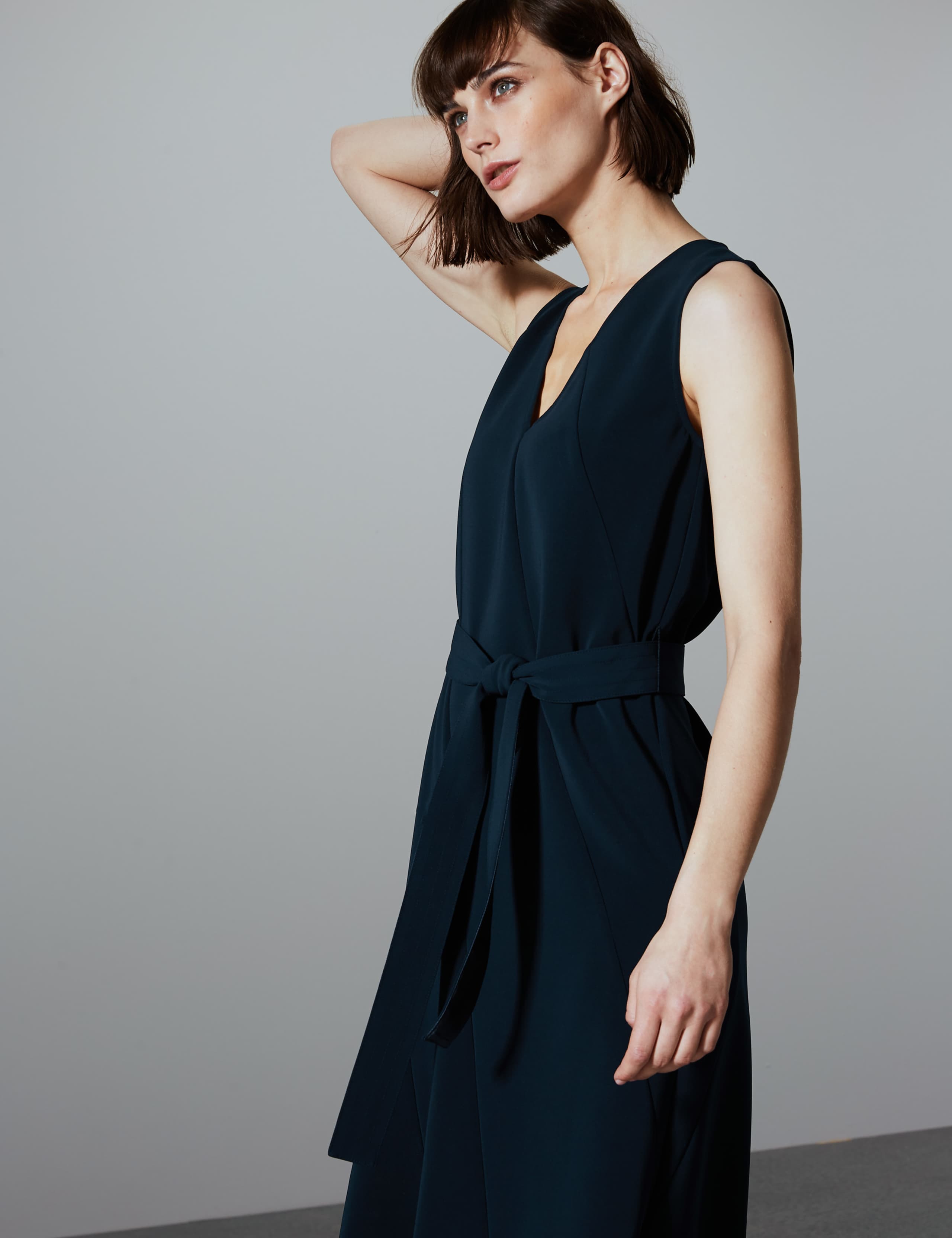 Seam Detail Waisted Midi Dress 1 of 4