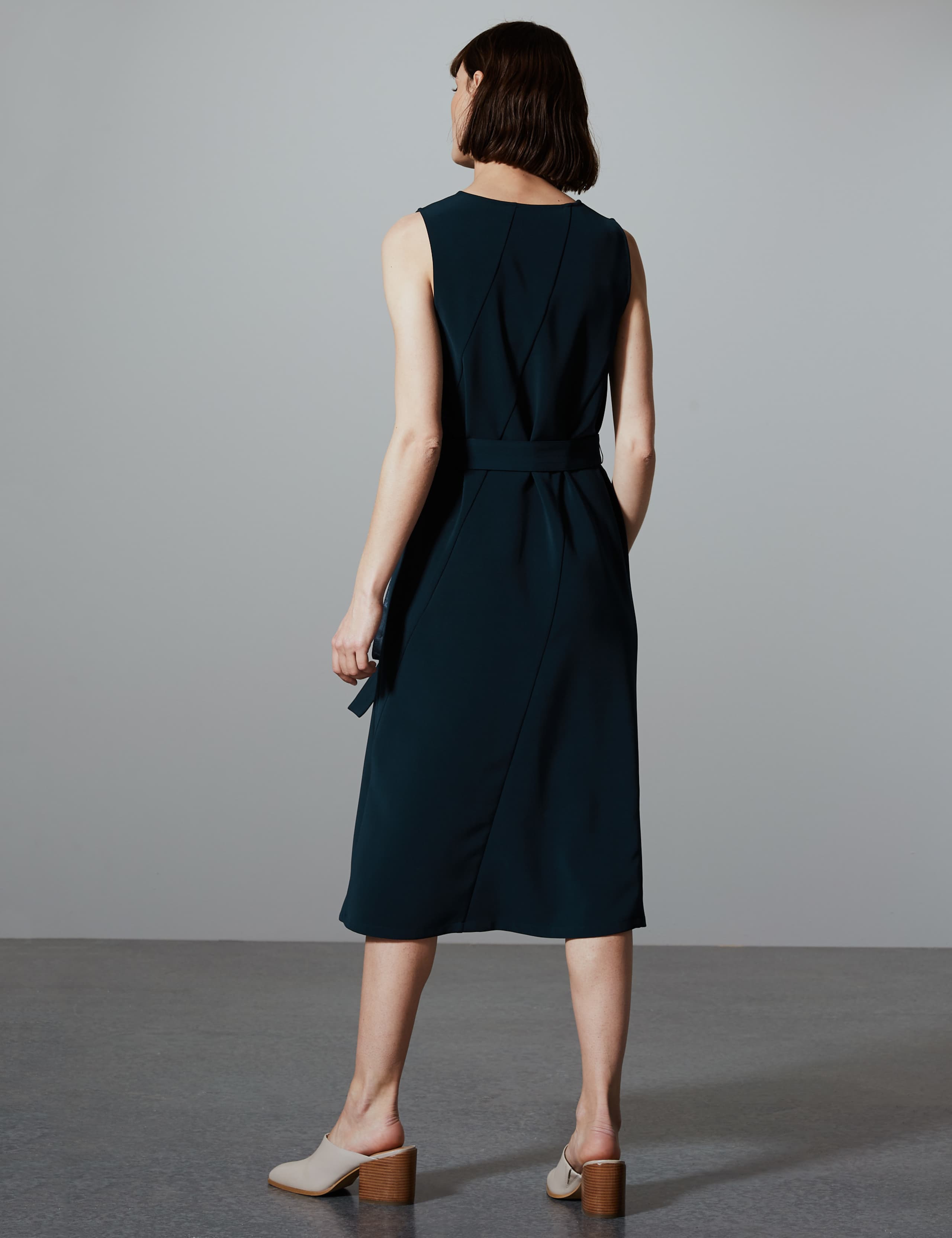 Seam Detail Waisted Midi Dress 4 of 4