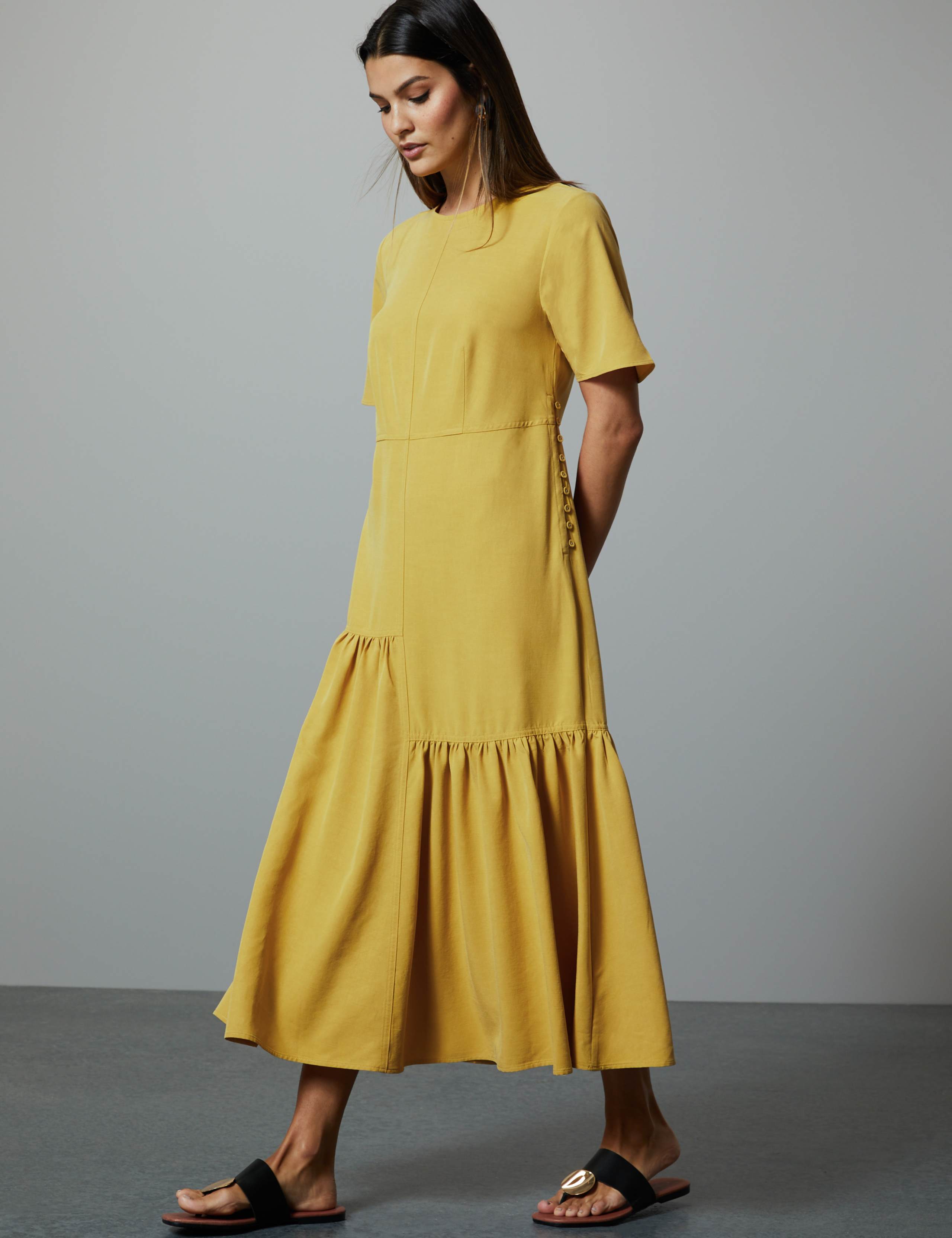Asymmetric Relaxed Midi Dress 1 of 4