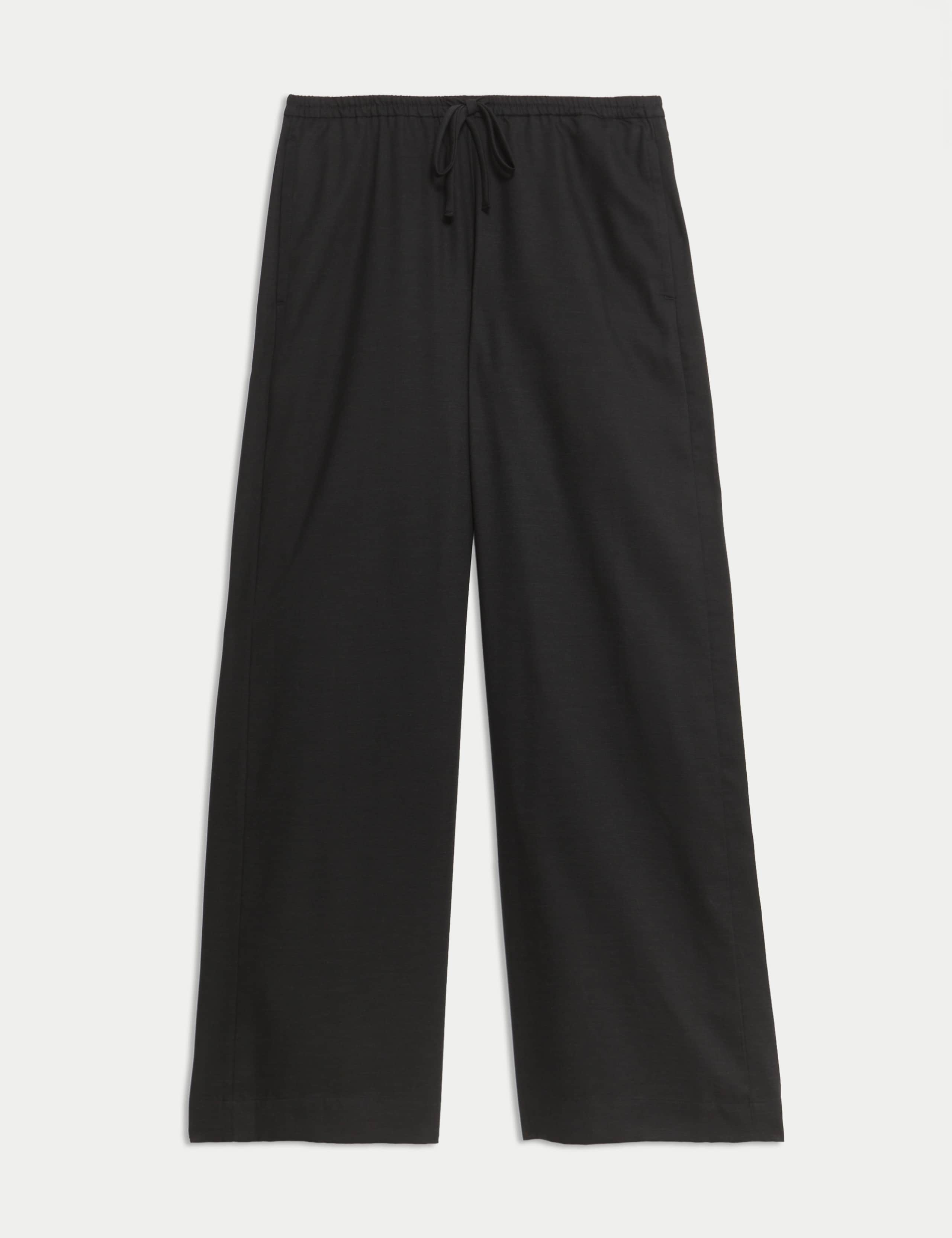 Lyocell Rich Wide Leg Trousers with Wool 2 of 6