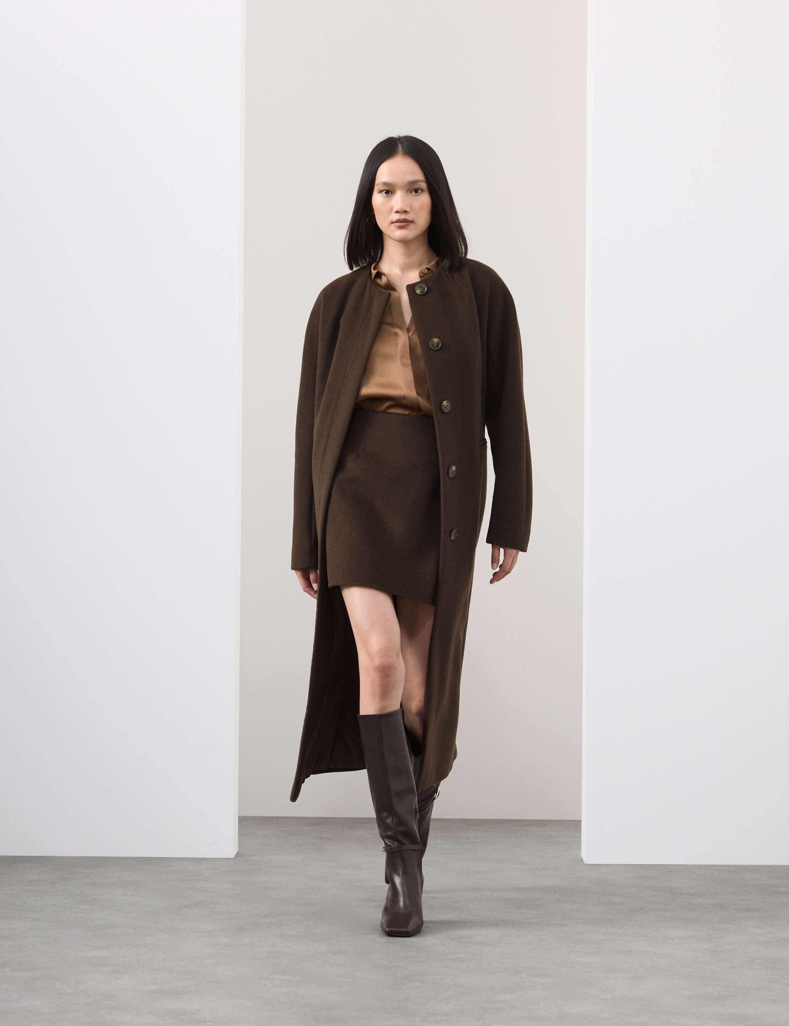 Wool Blend Mini A-Line Skirt 7 of 7