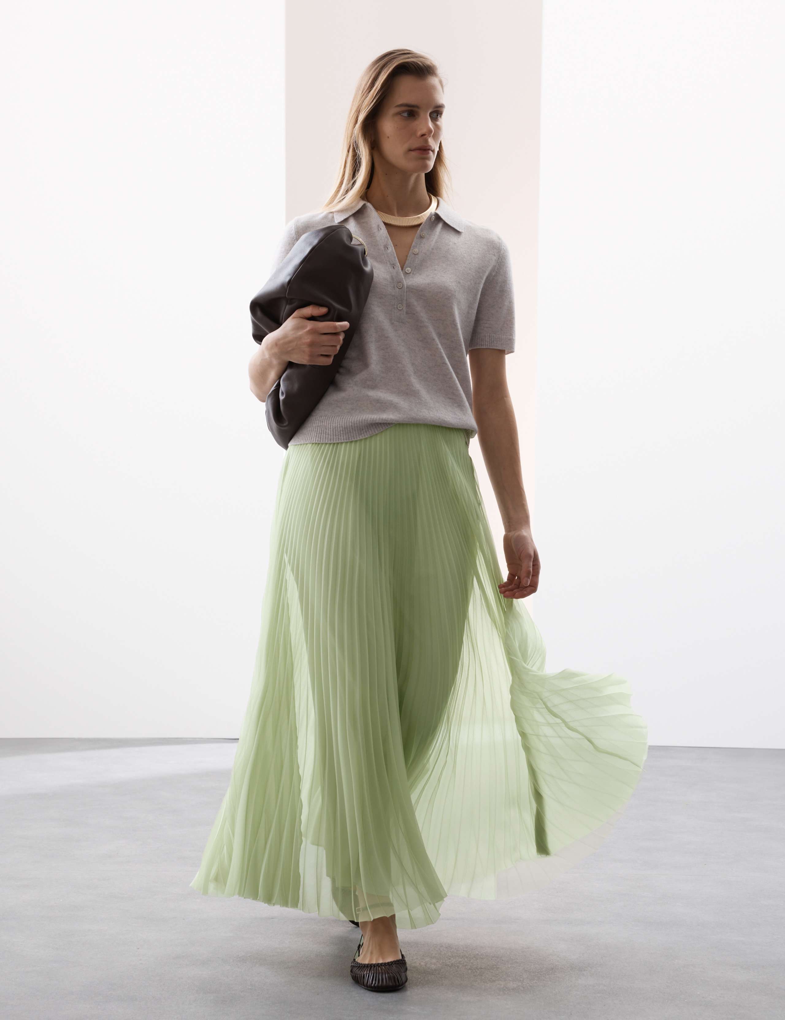Pleated Maxi Skirt 6 of 7