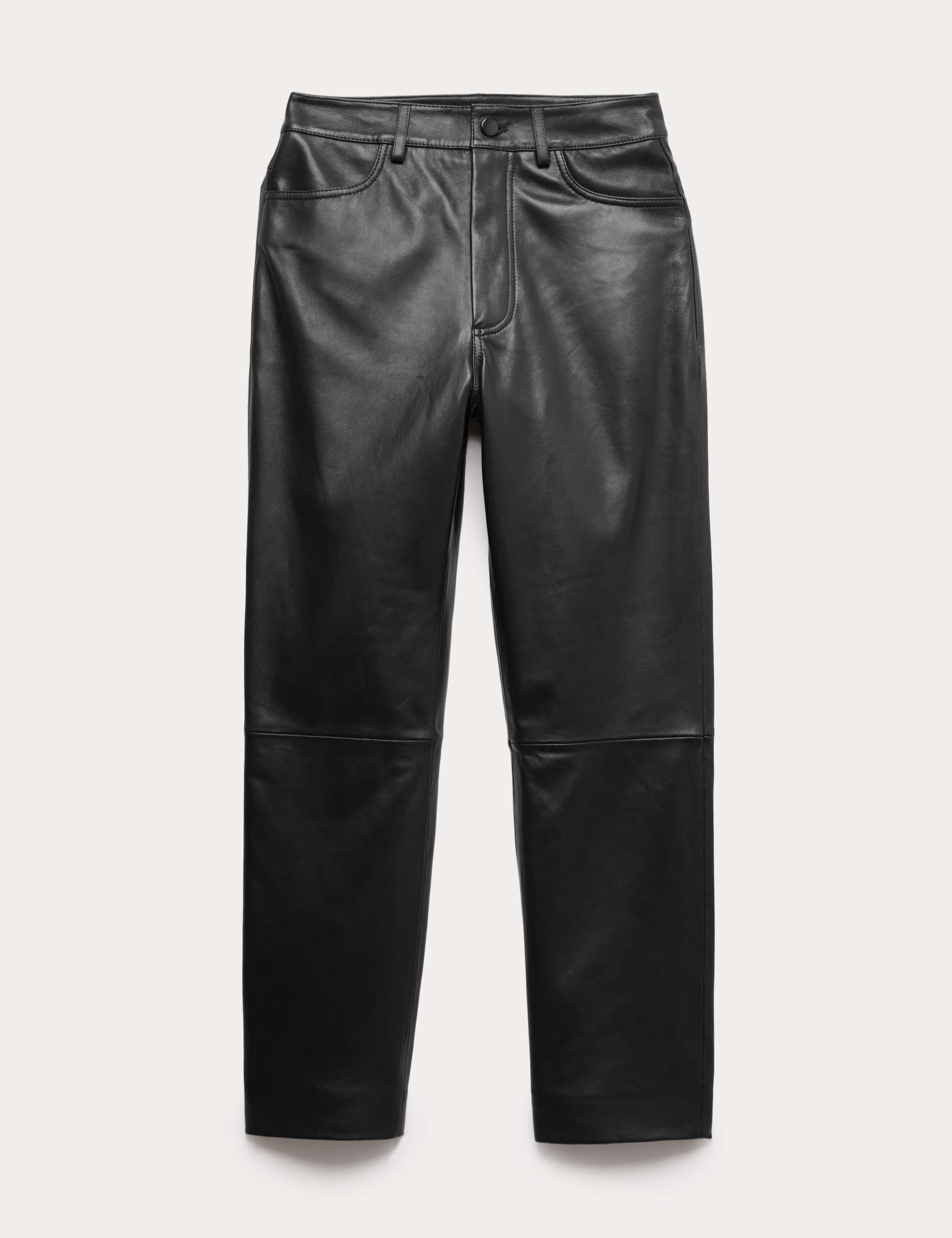 Leather Straight Leg Trousers 1 of 1