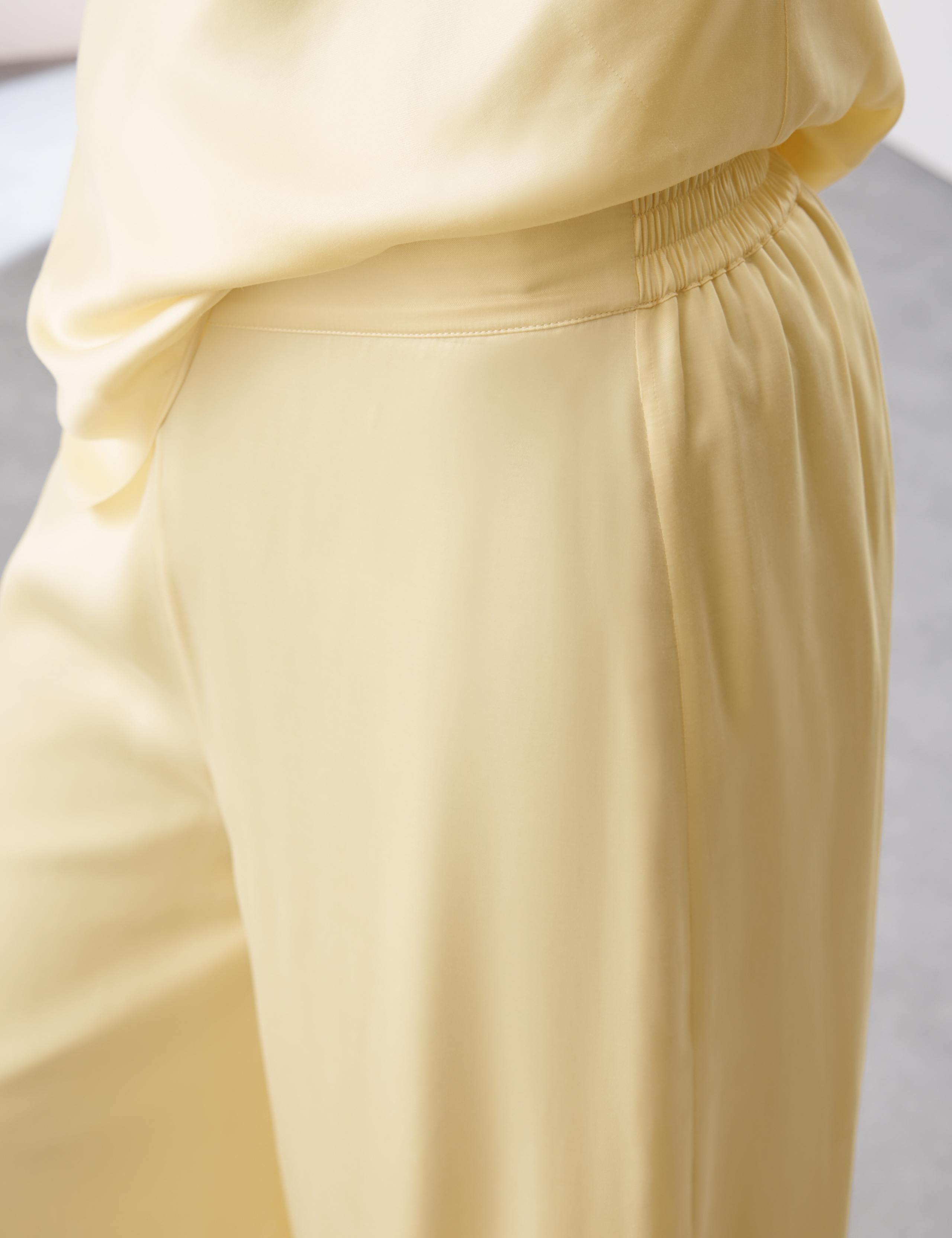 Cupro Rich Wide Leg Trousers 4 of 5