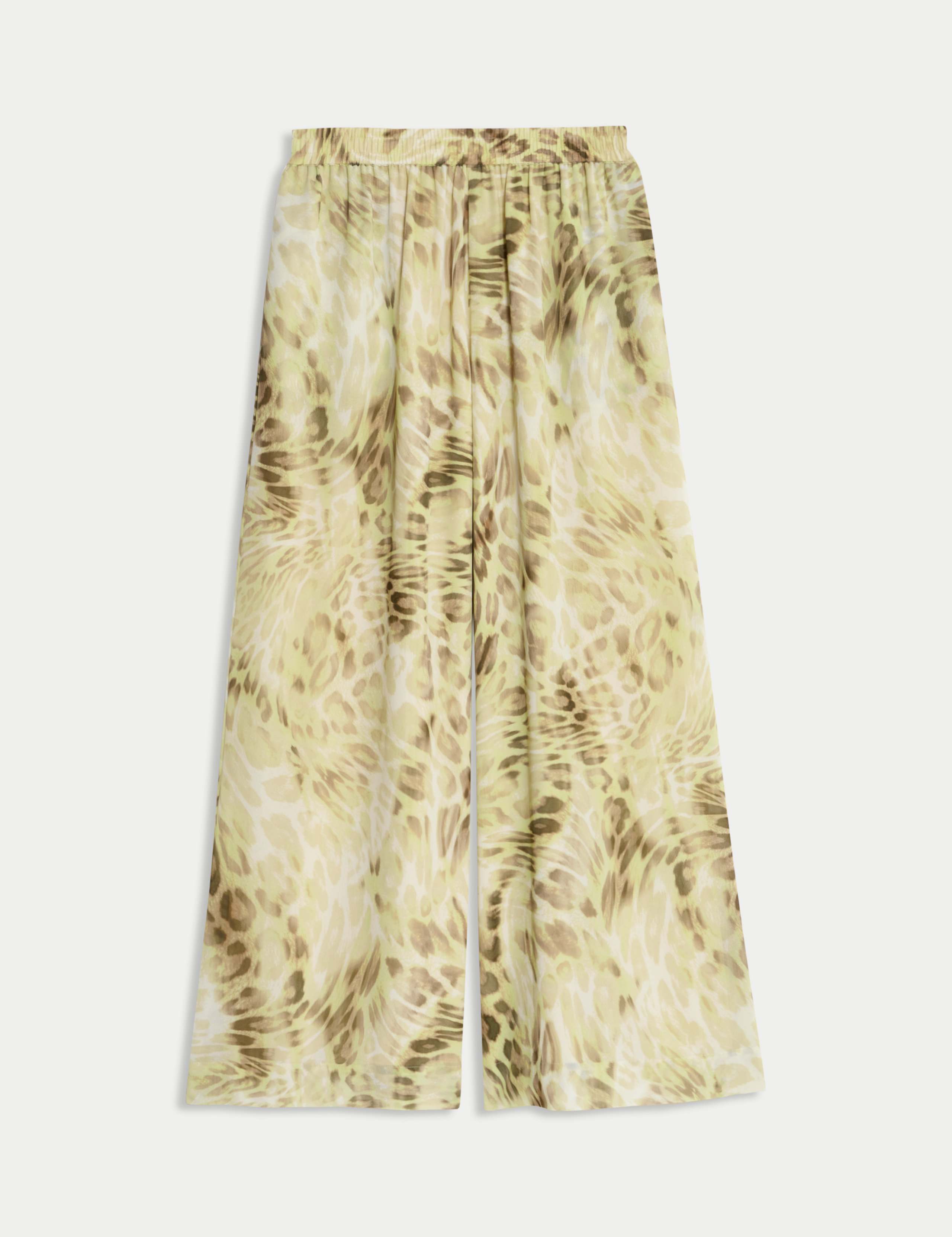 Animal Print Wide Leg Trousers 2 of 5