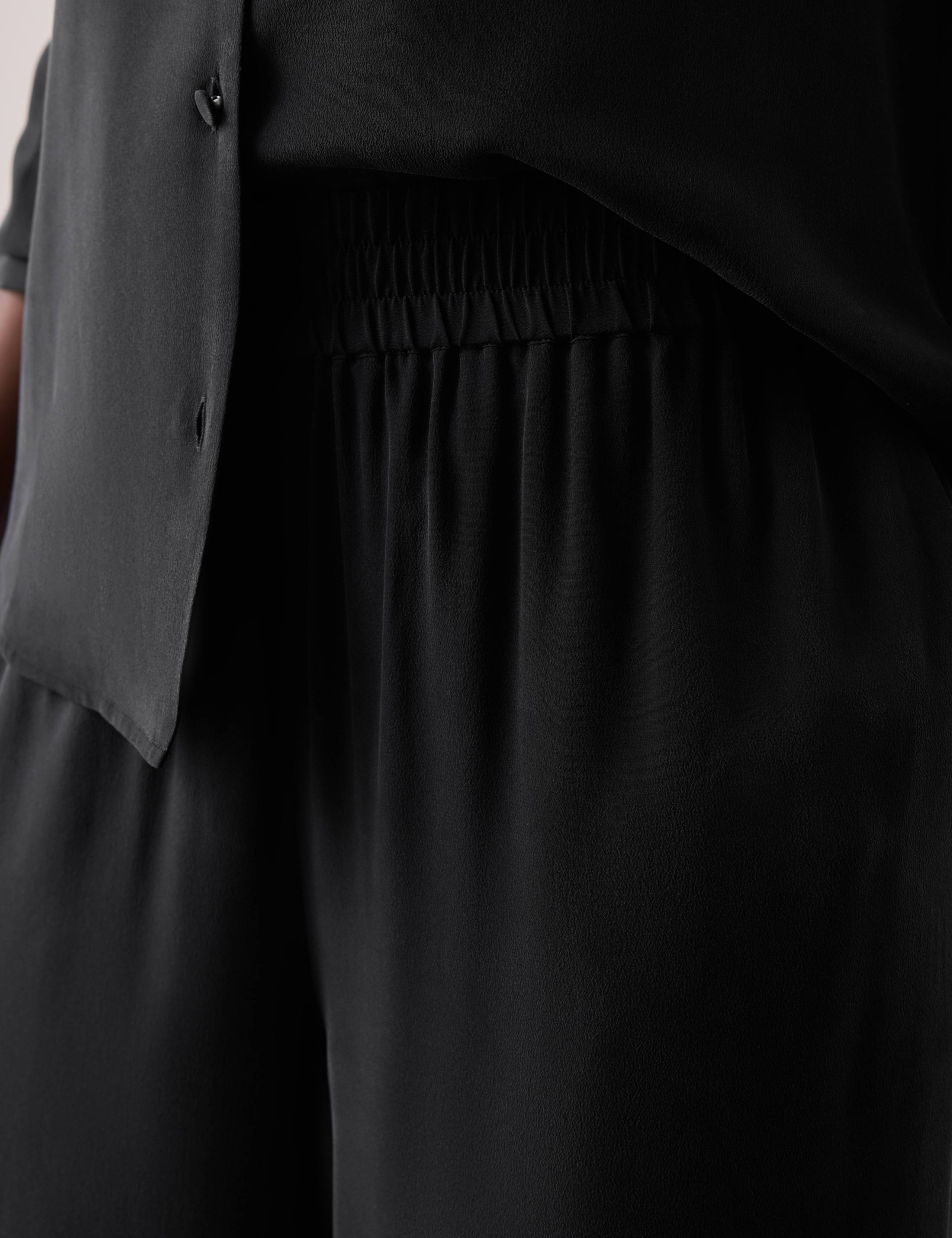 Silk Pull On Wide Leg Trousers 4 of 6