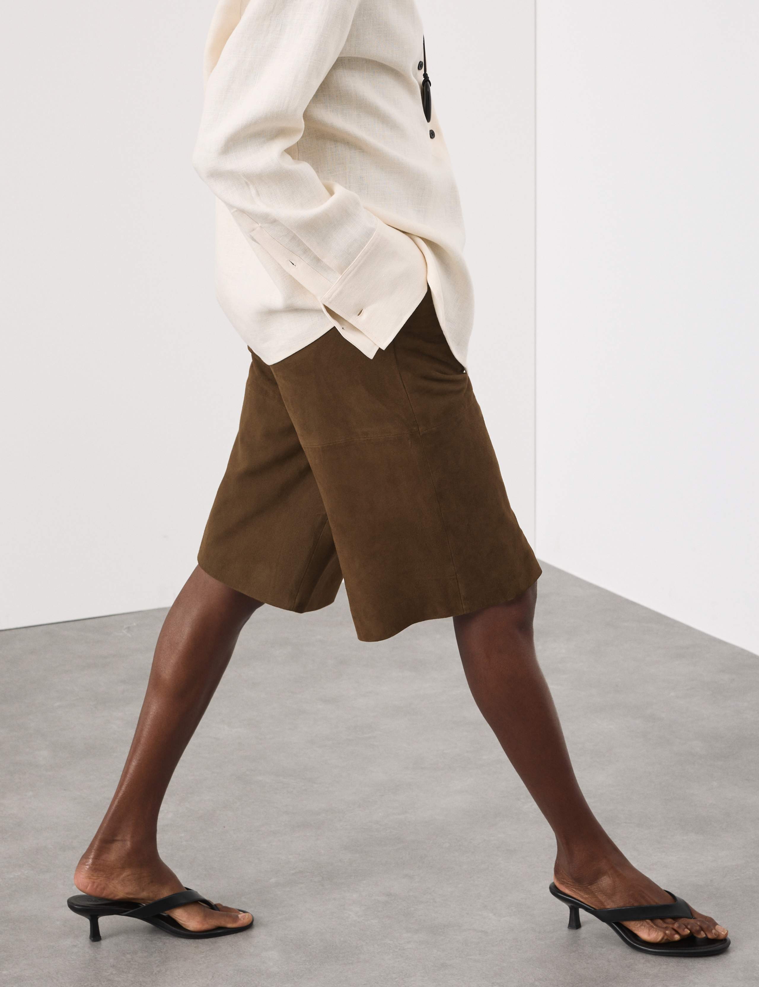 Suede Bermuda Shorts 3 of 6