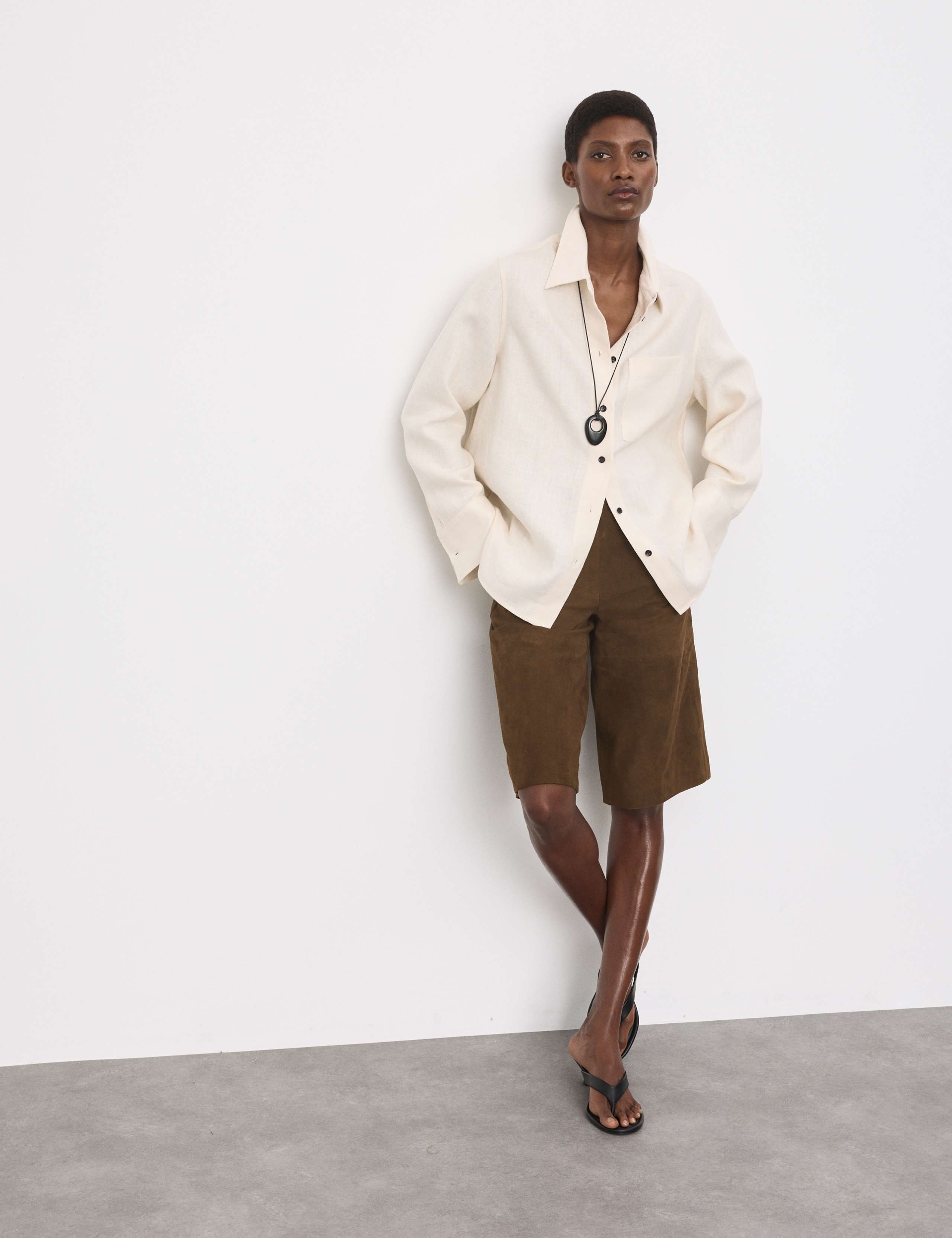 Suede Bermuda Shorts 6 of 6