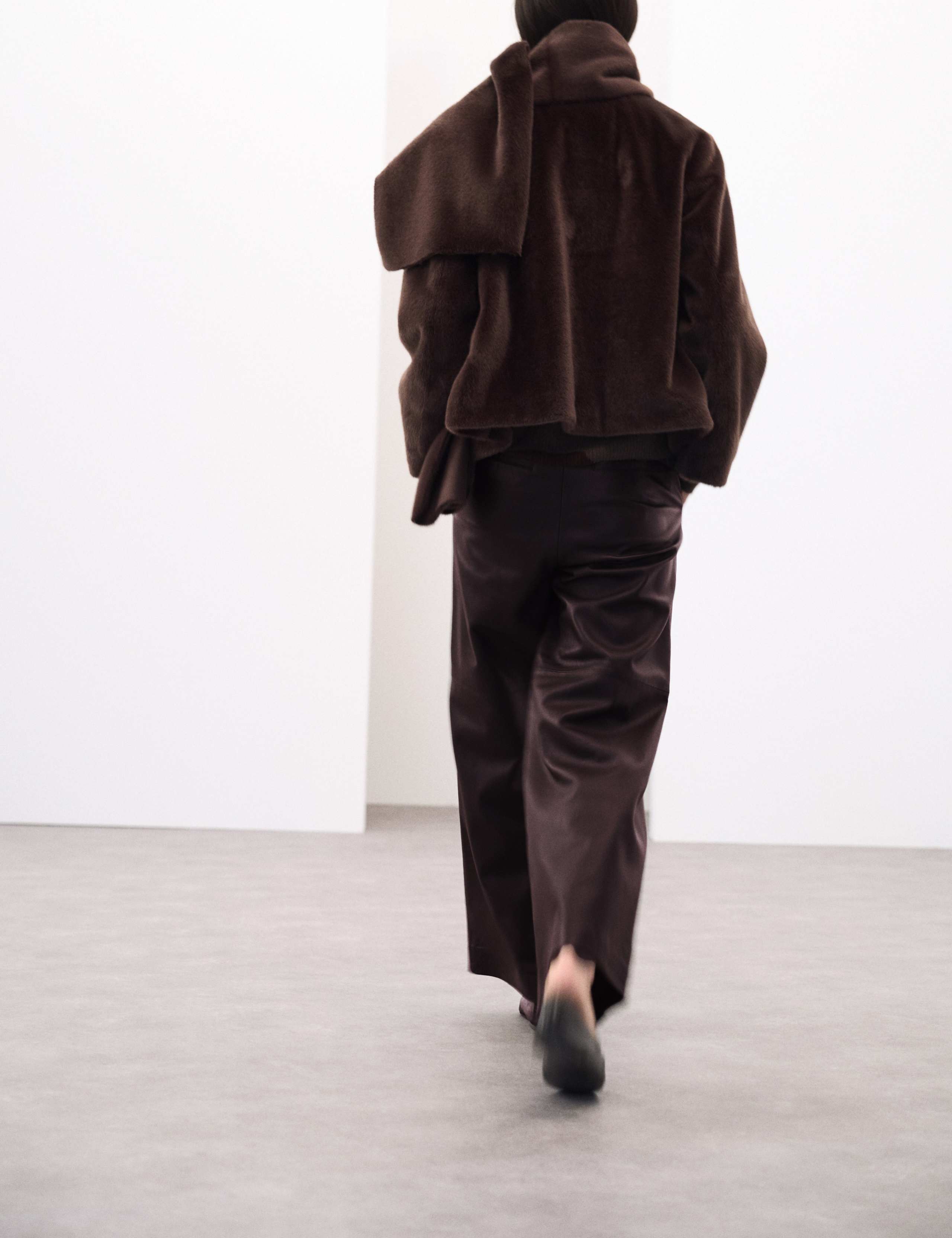 Leather Wide Leg Trousers 3 of 4