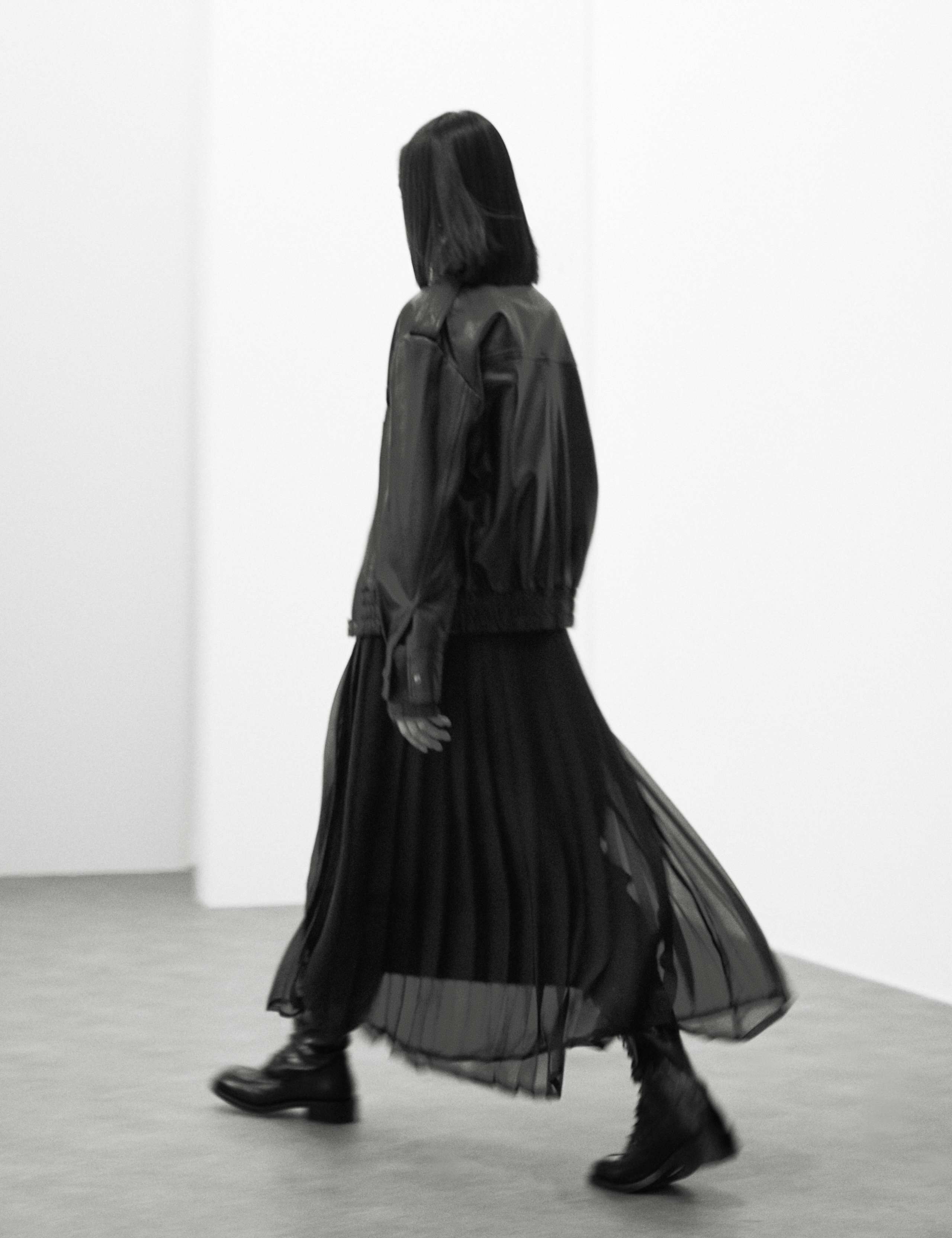 Organza Pleated Maxi Skirt 5 of 7