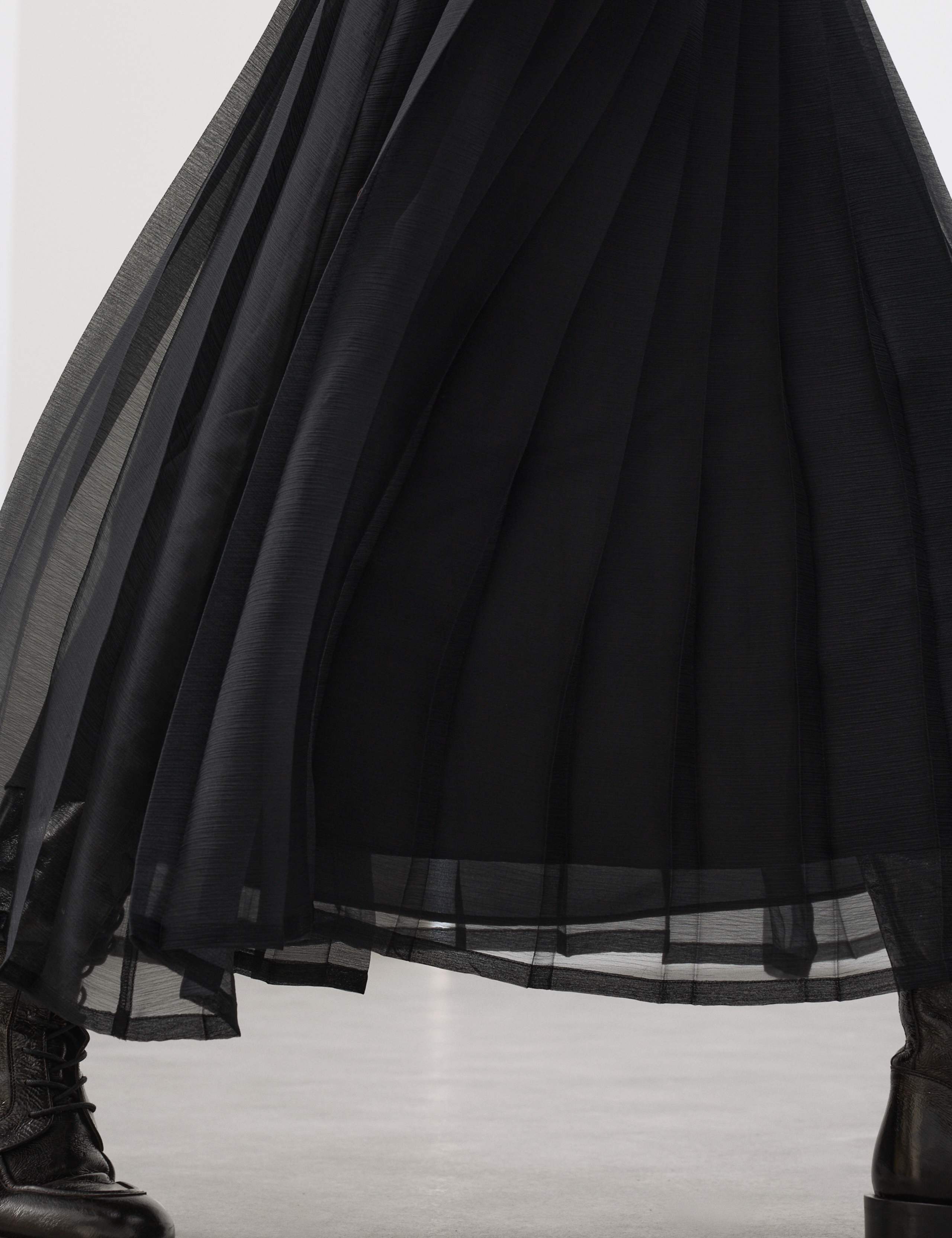 Organza Pleated Maxi Skirt 7 of 7