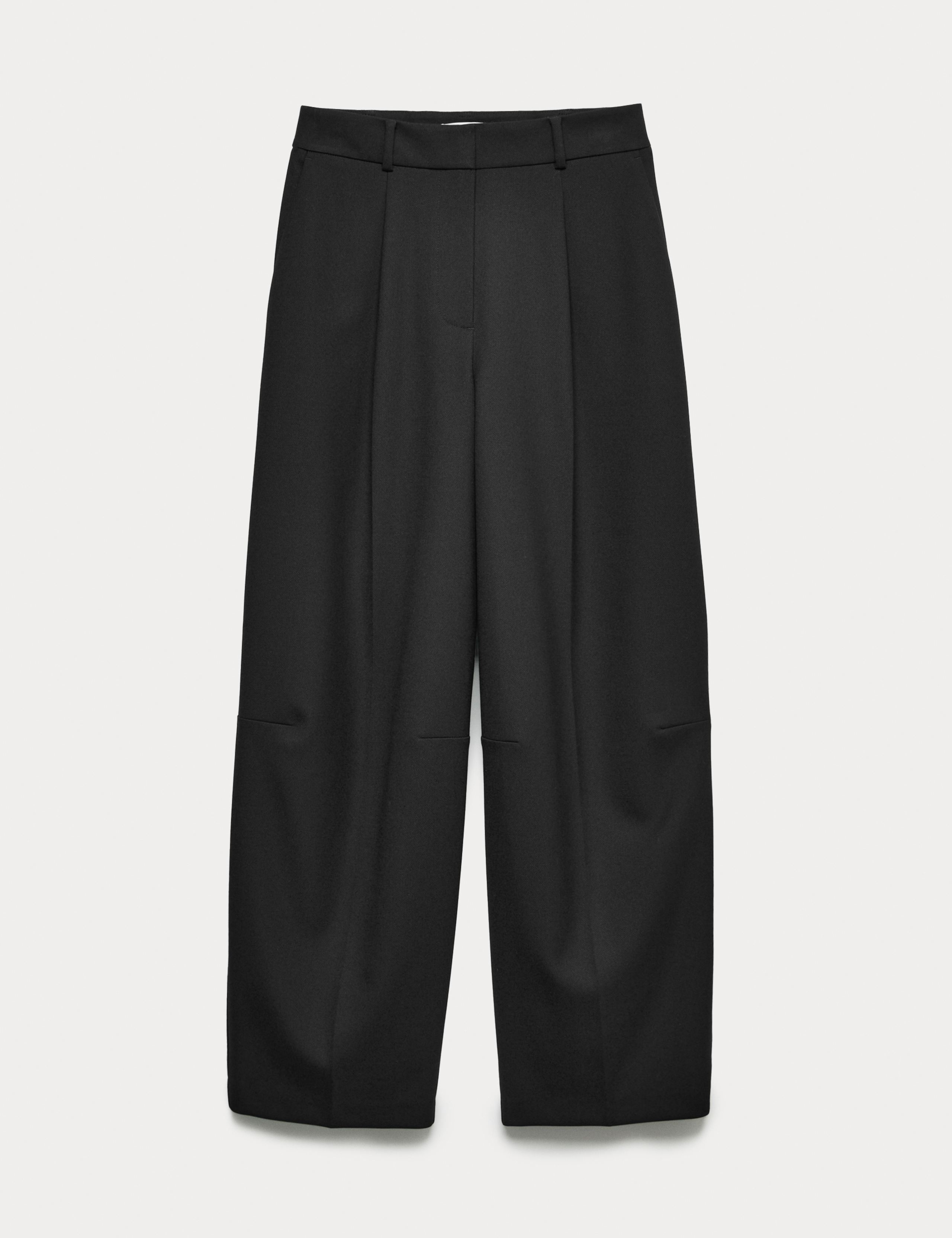 Tailored Barrel Leg Trousers with Wool 2 of 6