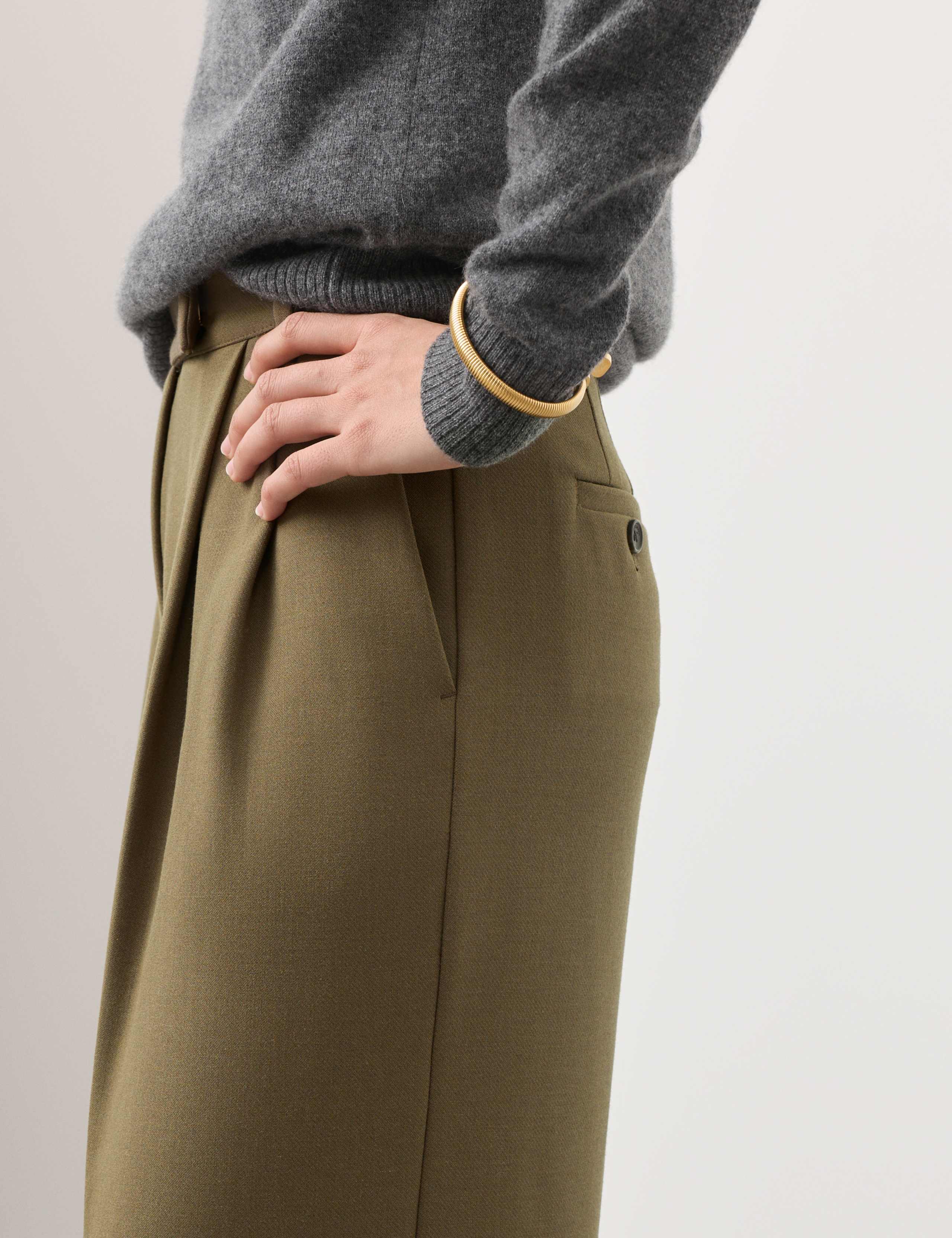 Tailored Wide Leg Trousers with Wool 5 of 7