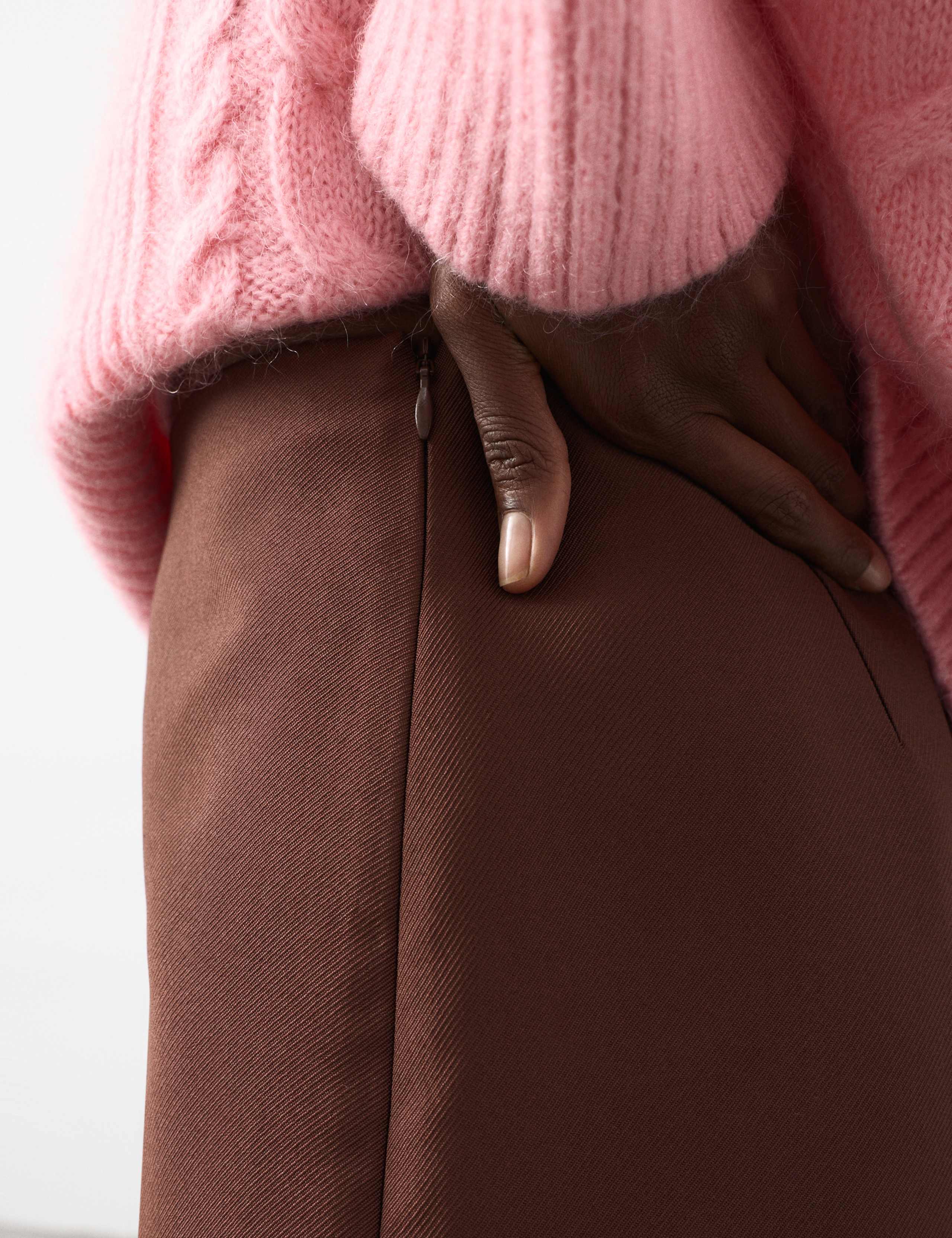 Mini A-Line Skirt with Wool 3 of 6