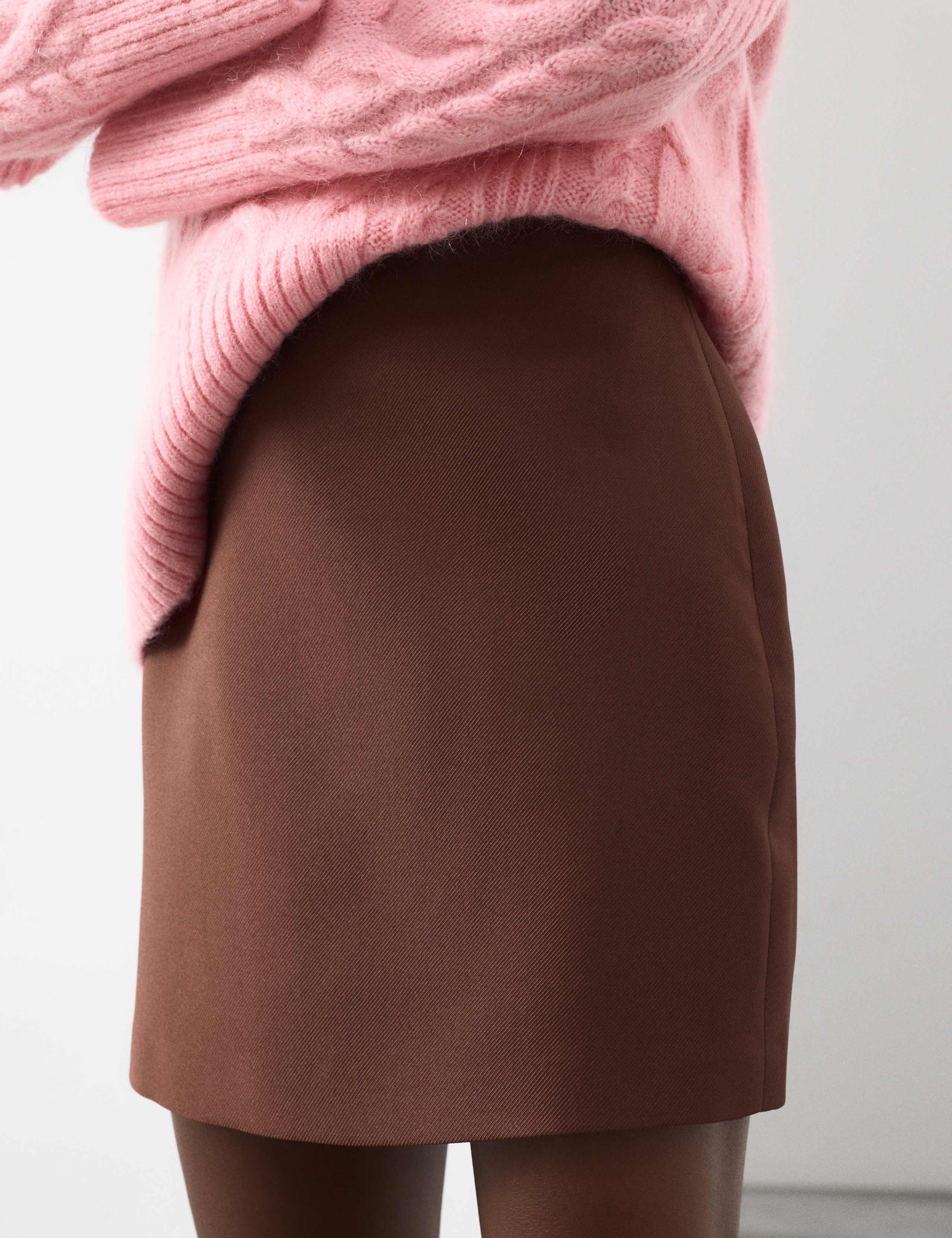 Mini A-Line Skirt with Wool 6 of 6