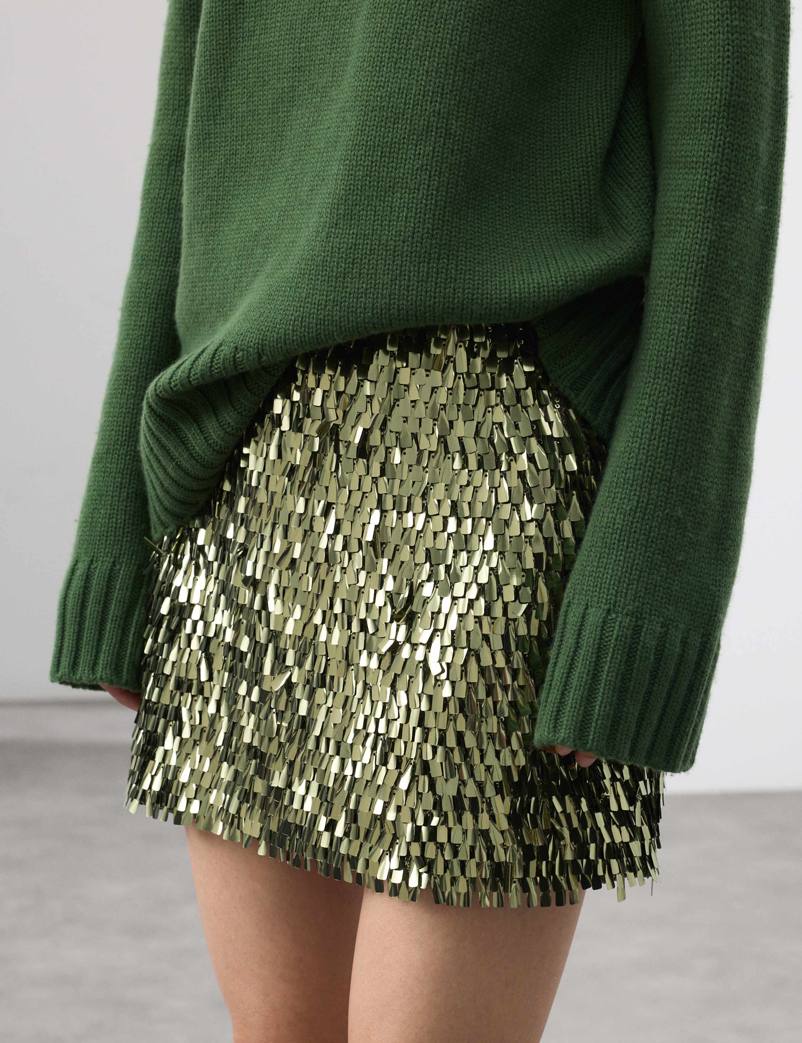 Sequin Mini A-Line Skirt 4 of 6
