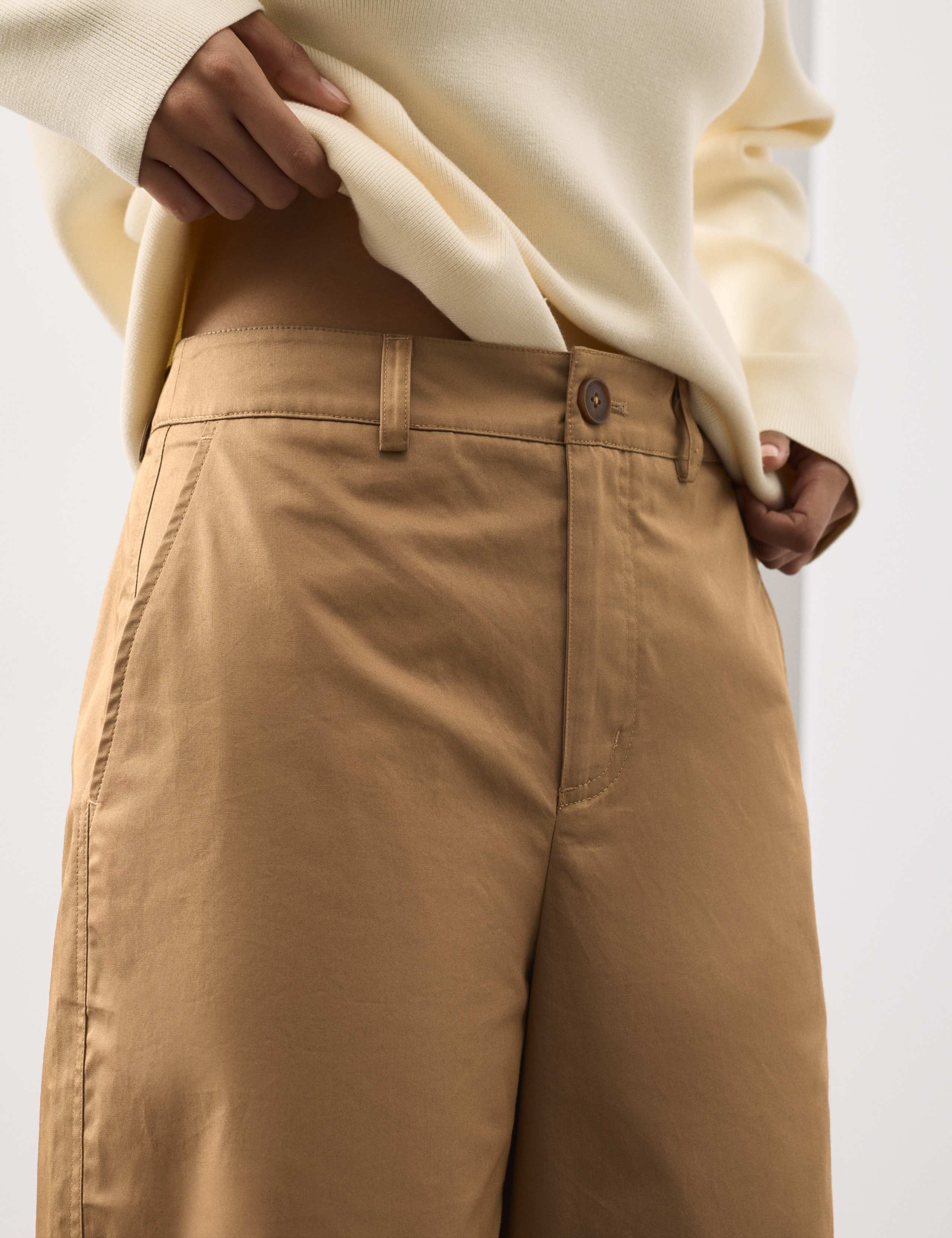 Pure Cotton Barrel Leg Chinos 4 of 7