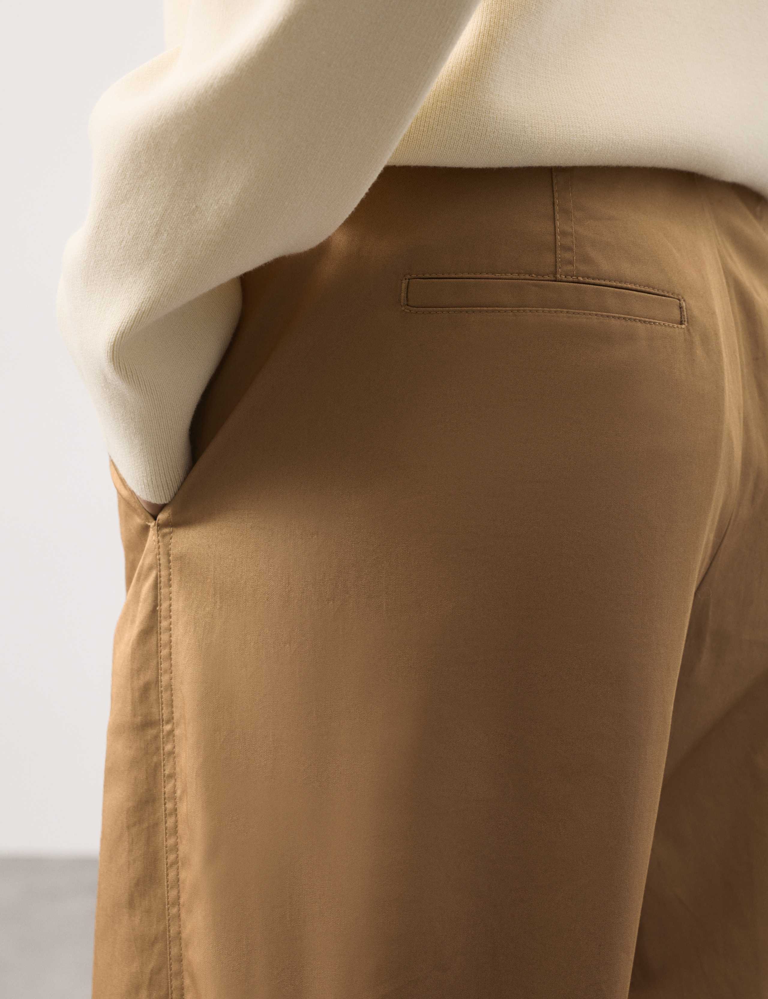 Pure Cotton Barrel Leg Chinos 7 of 7