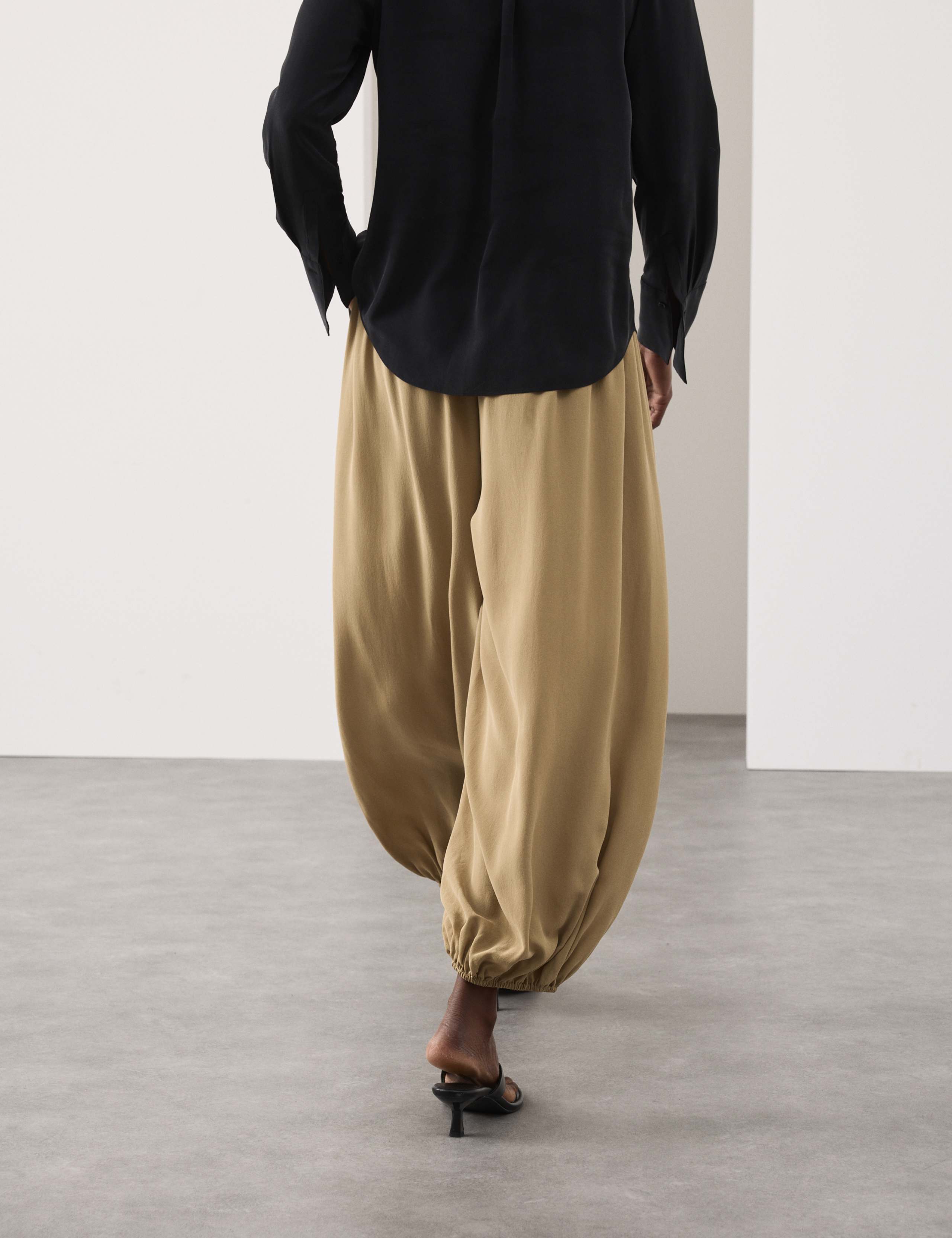 Pure Silk Balloon Trousers 4 of 7