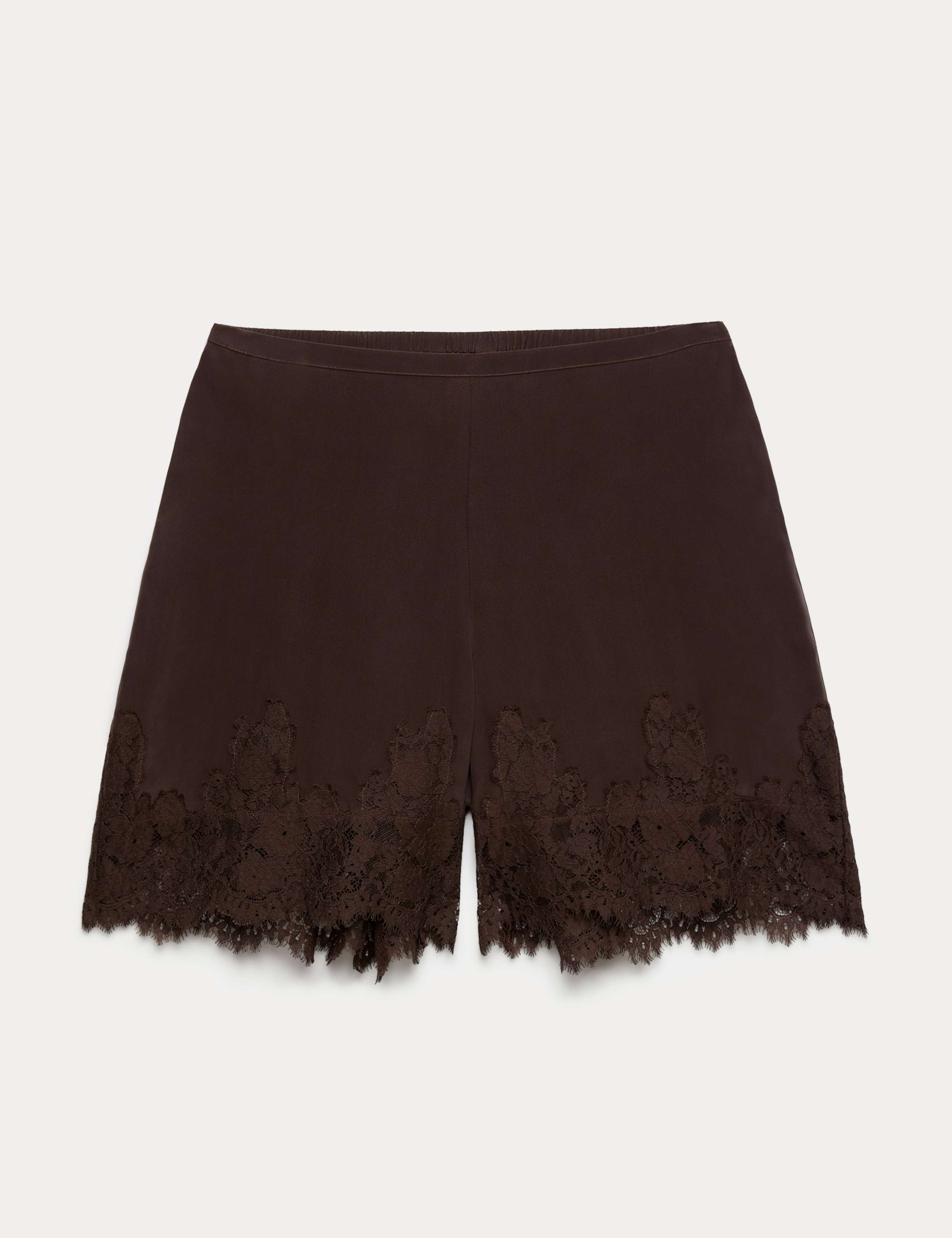 Pure Silk Lace High Waisted Shorts 2 of 7