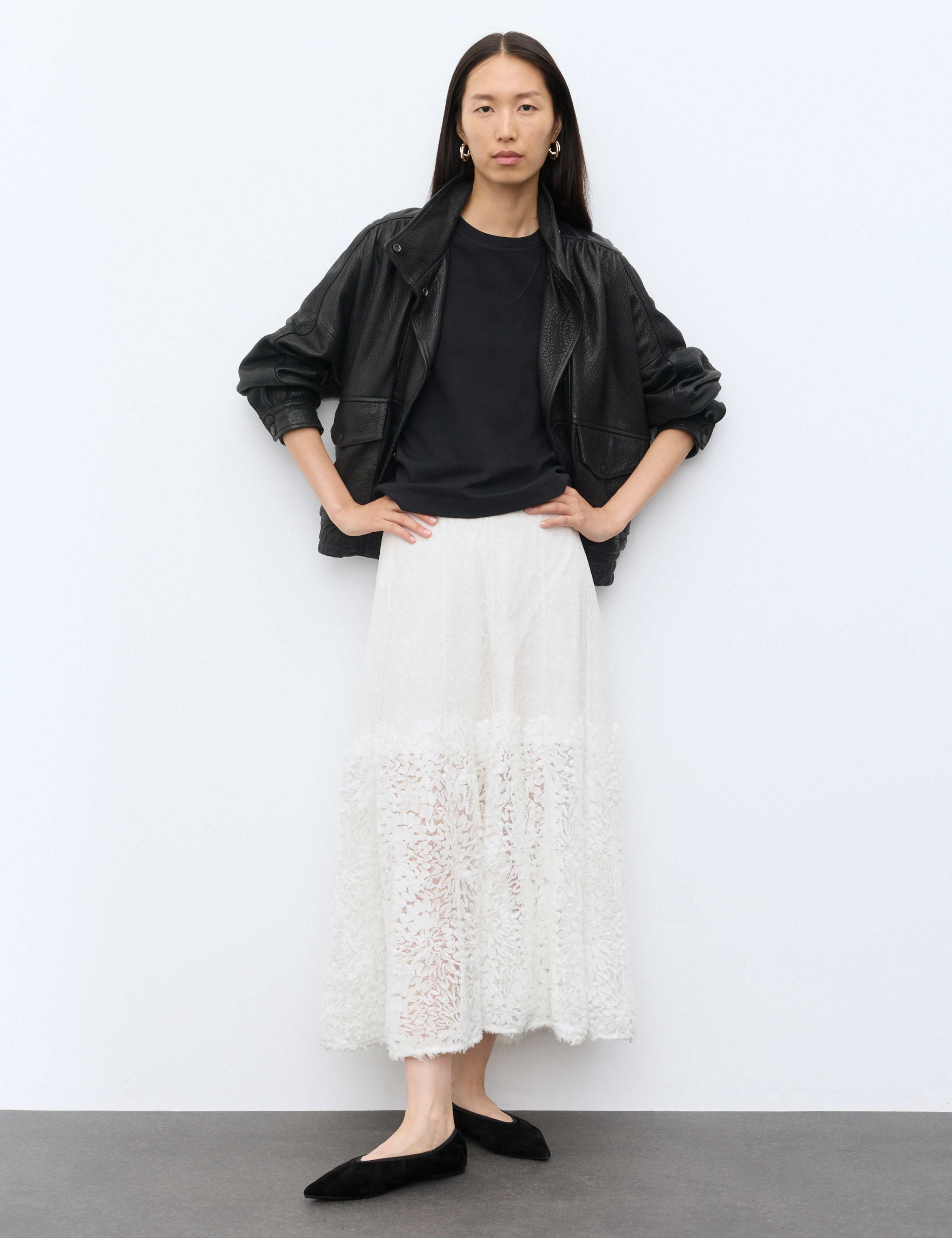 Embroidered Maxi Circle Skirt 1 of 7