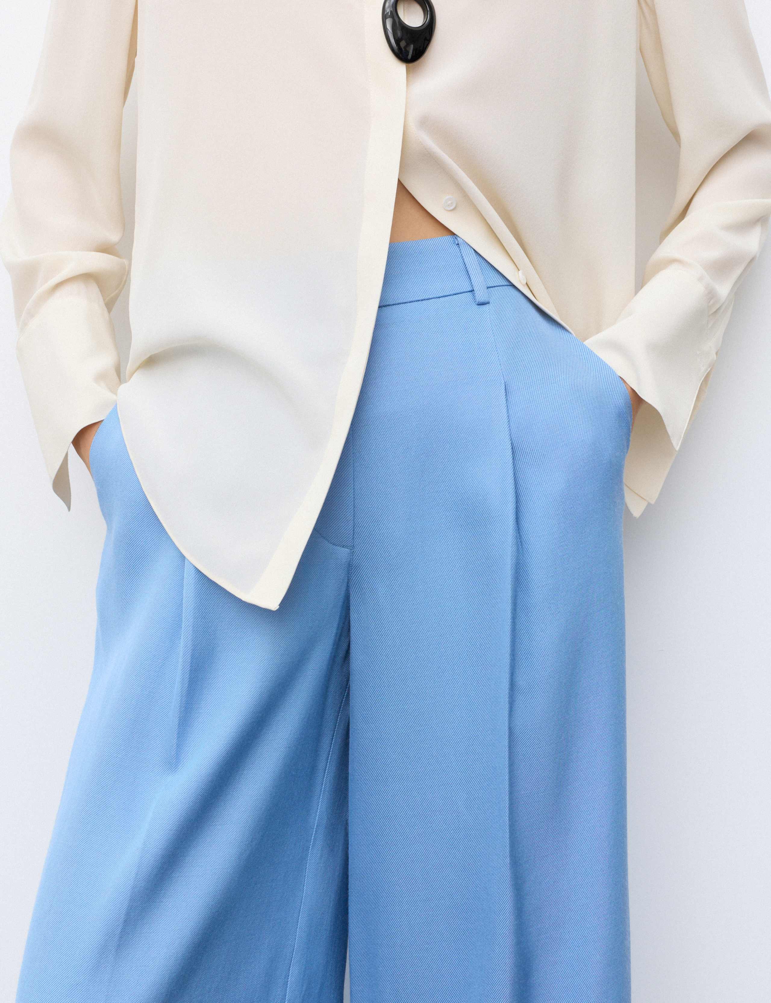 Tailored Wide Leg Trousers with Wool 7 of 7