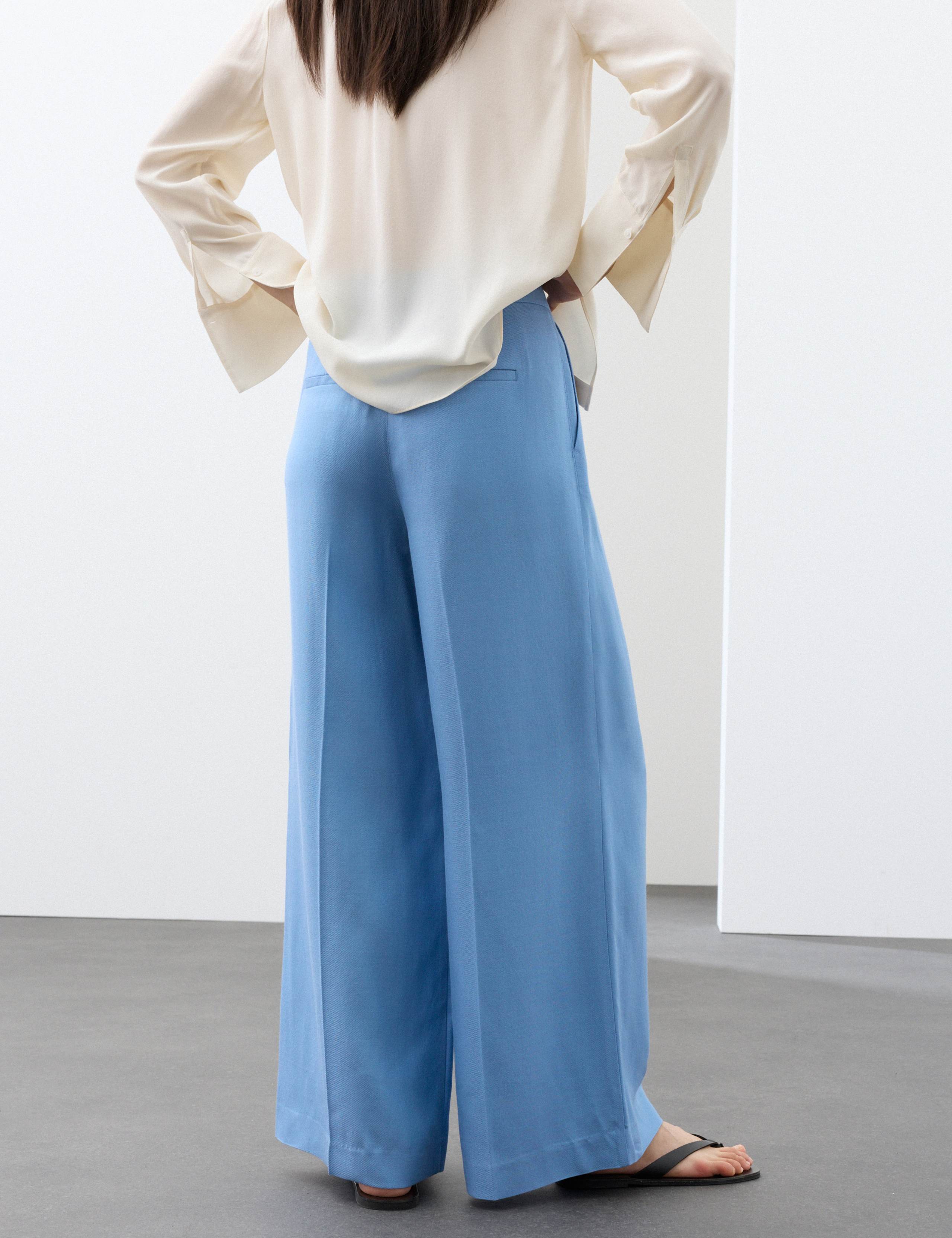 Tailored Wide Leg Trousers with Wool 3 of 7