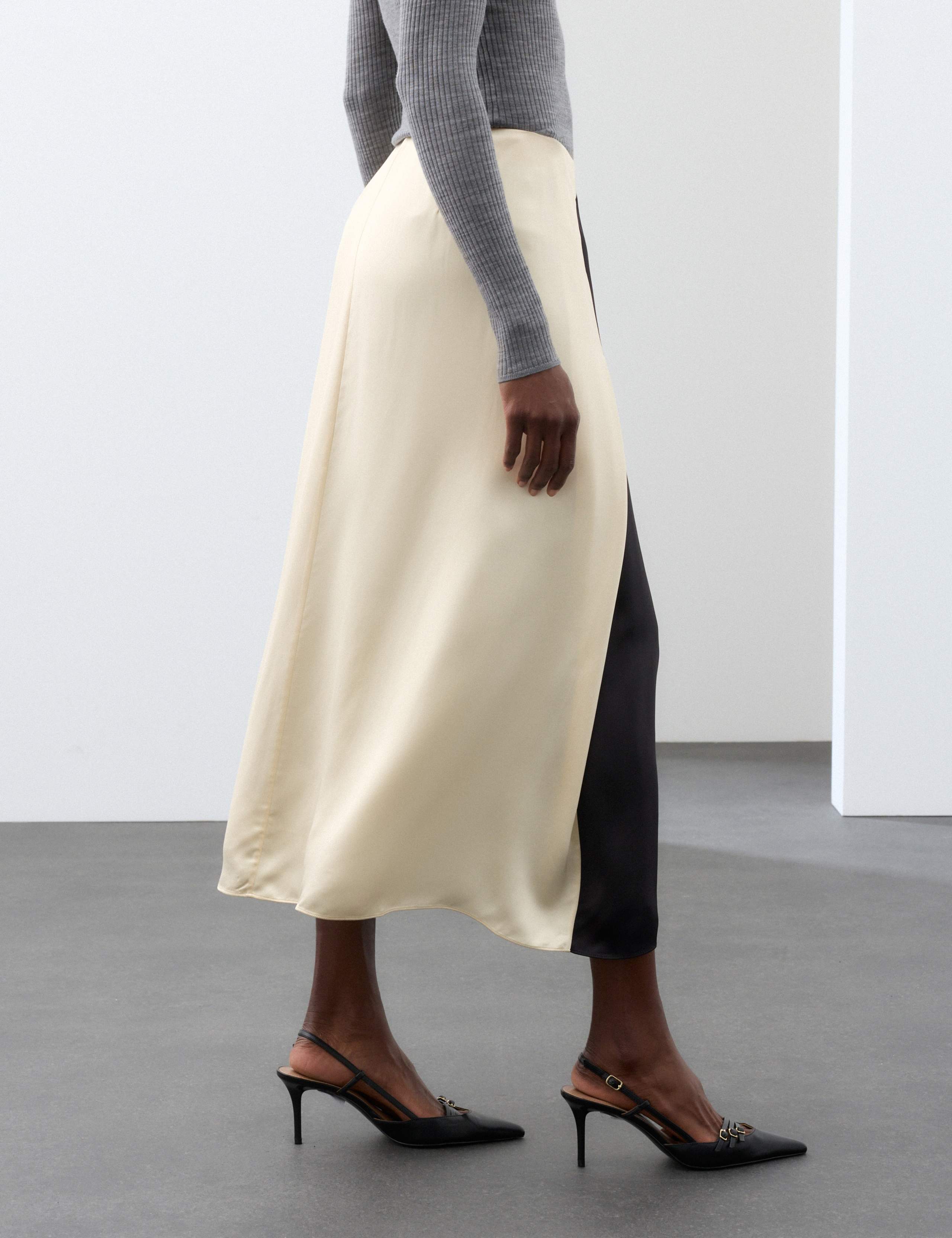 Colour Block Midaxi Wrap Skirt 4 of 7