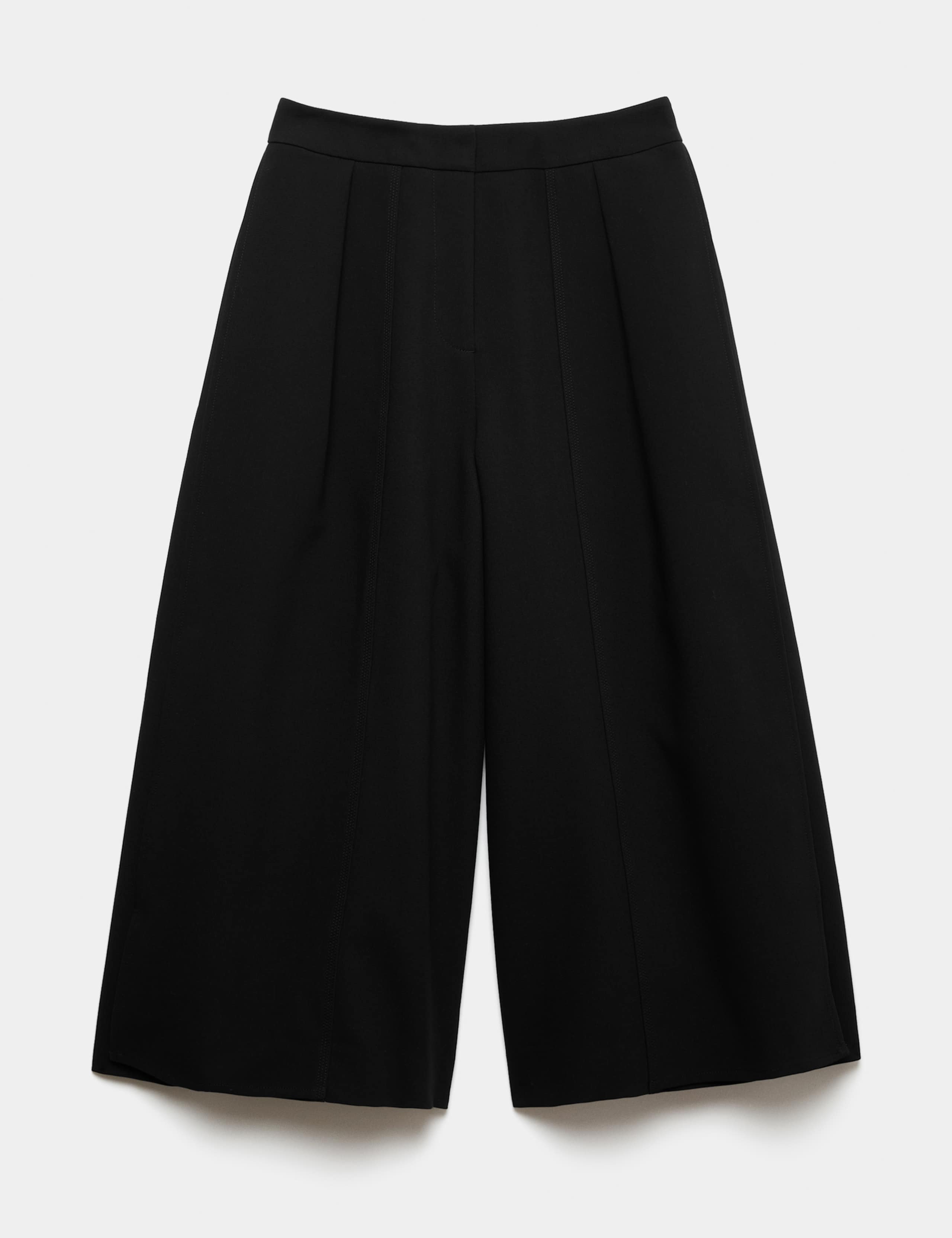 Woven High Rise Side Split Wide Leg Culottes 2 of 7
