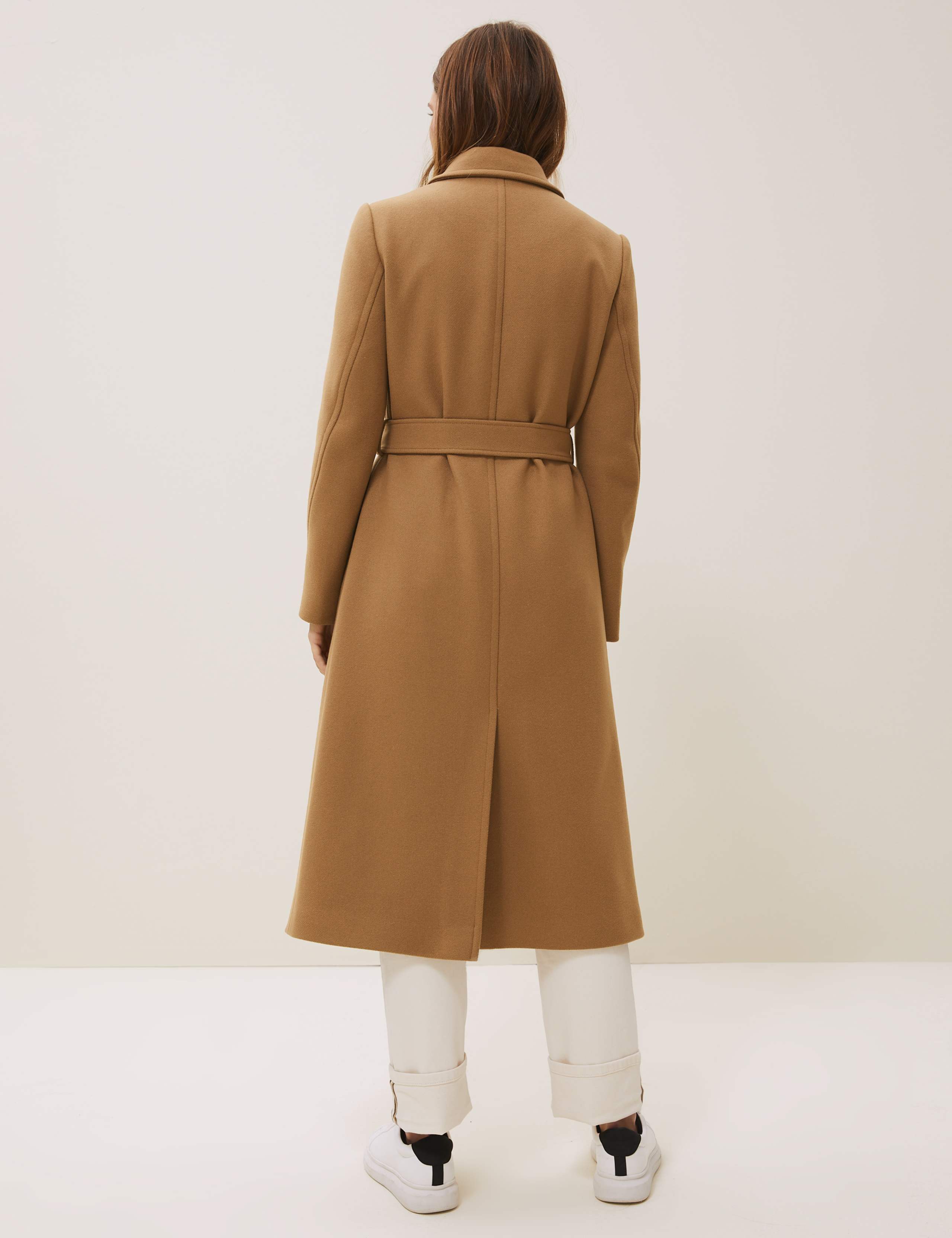 Wool Longline Wrap Coat with Cashmere 4 of 7