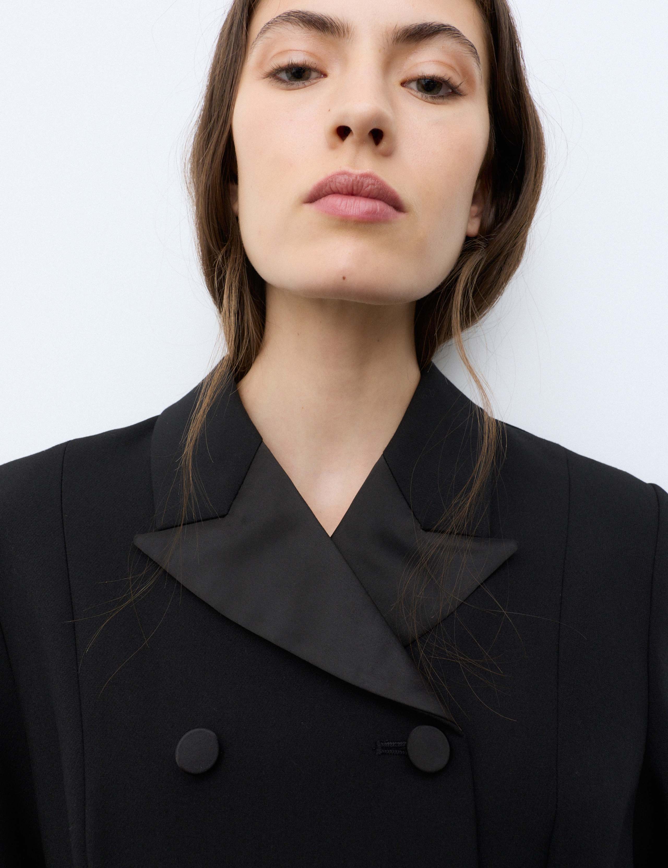 Revere Collar Longline Tuxedo Coat 6 of 6