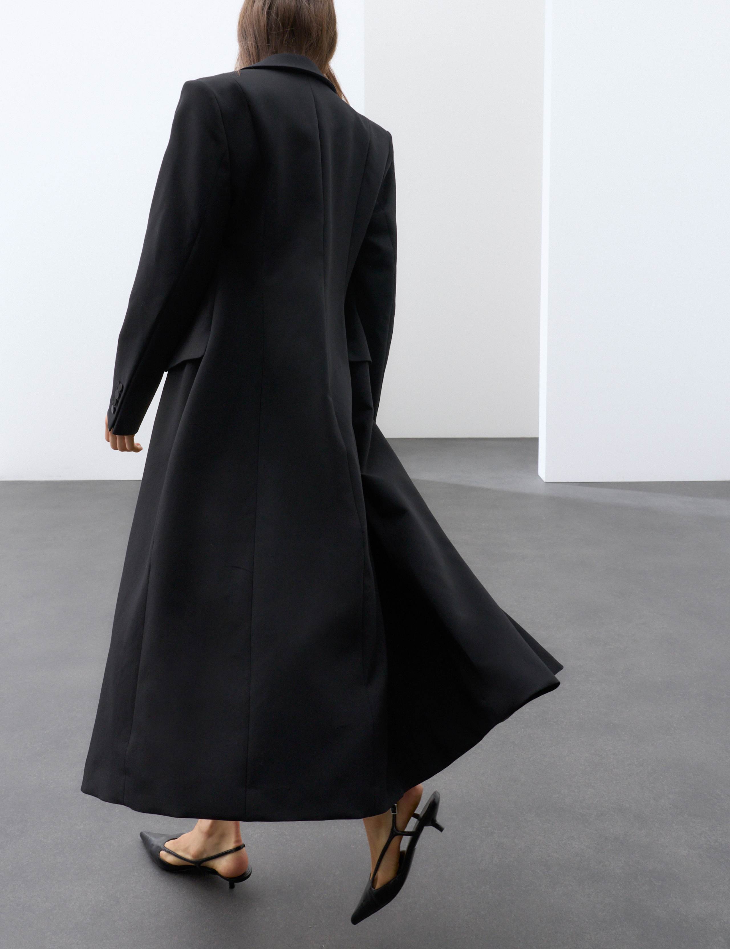 Revere Collar Longline Tuxedo Coat 3 of 6
