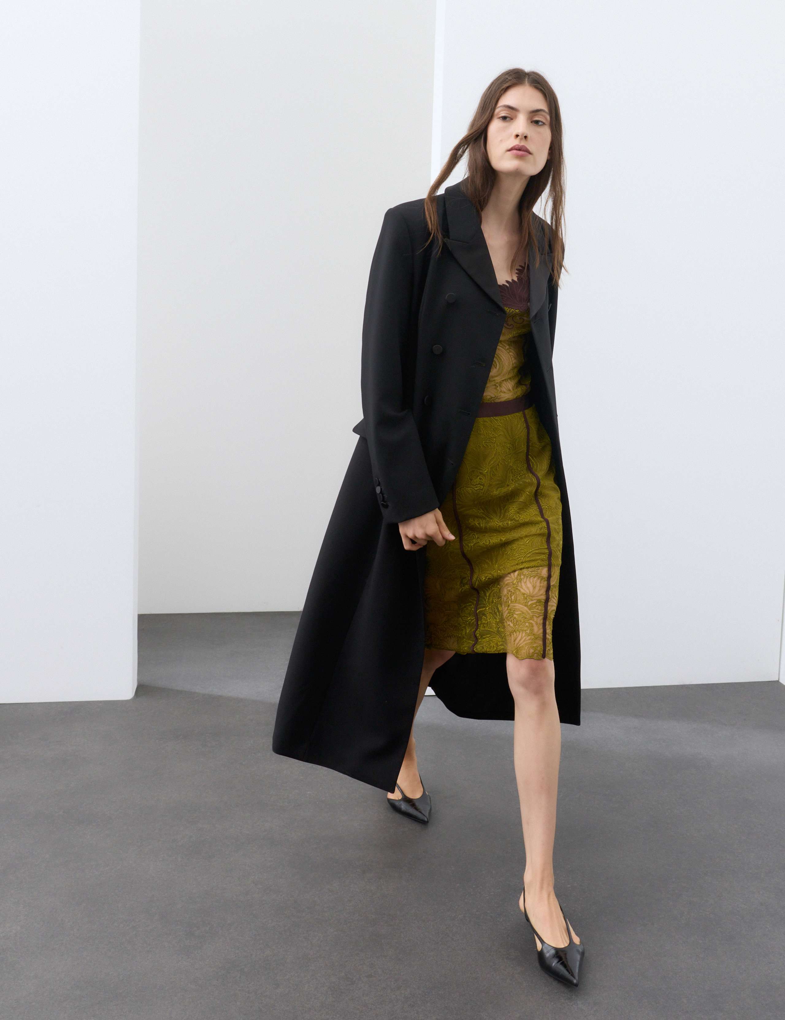Revere Collar Longline Tuxedo Coat 4 of 6