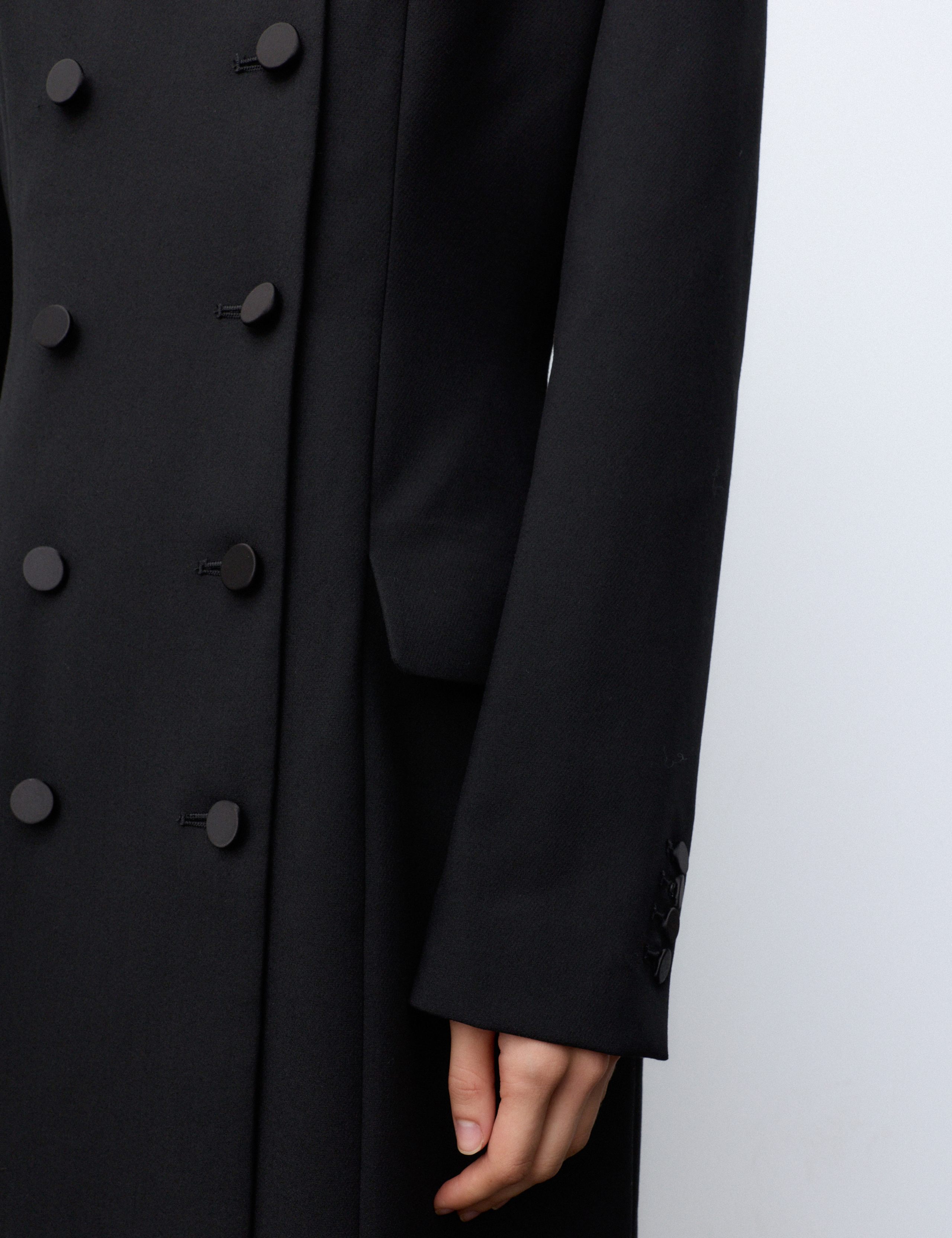 Revere Collar Longline Tuxedo Coat 5 of 6