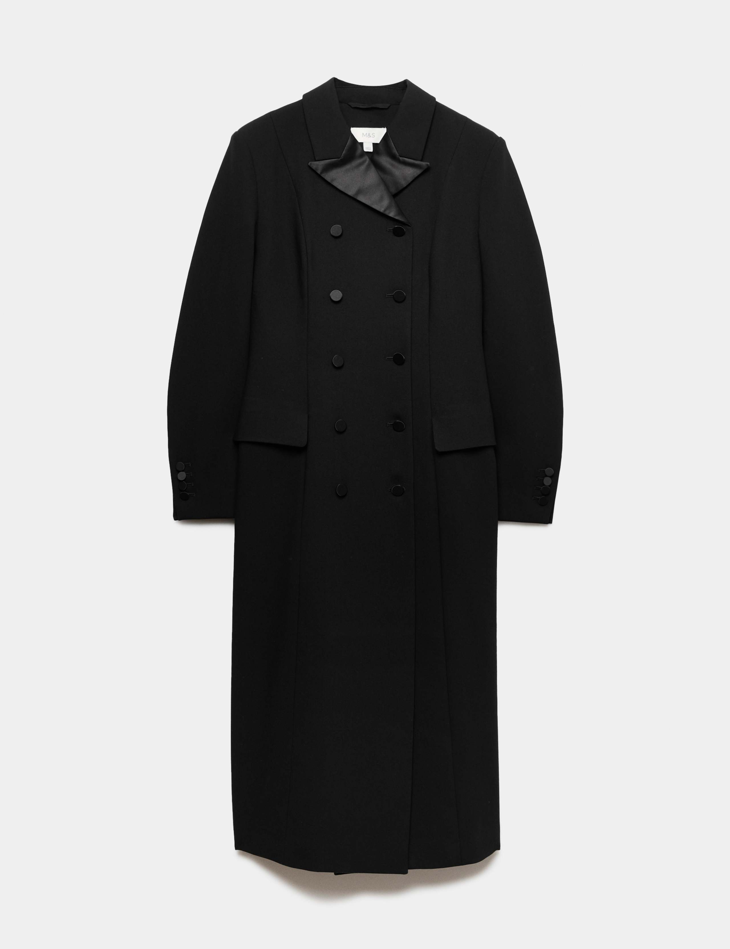 Revere Collar Longline Tuxedo Coat 2 of 6