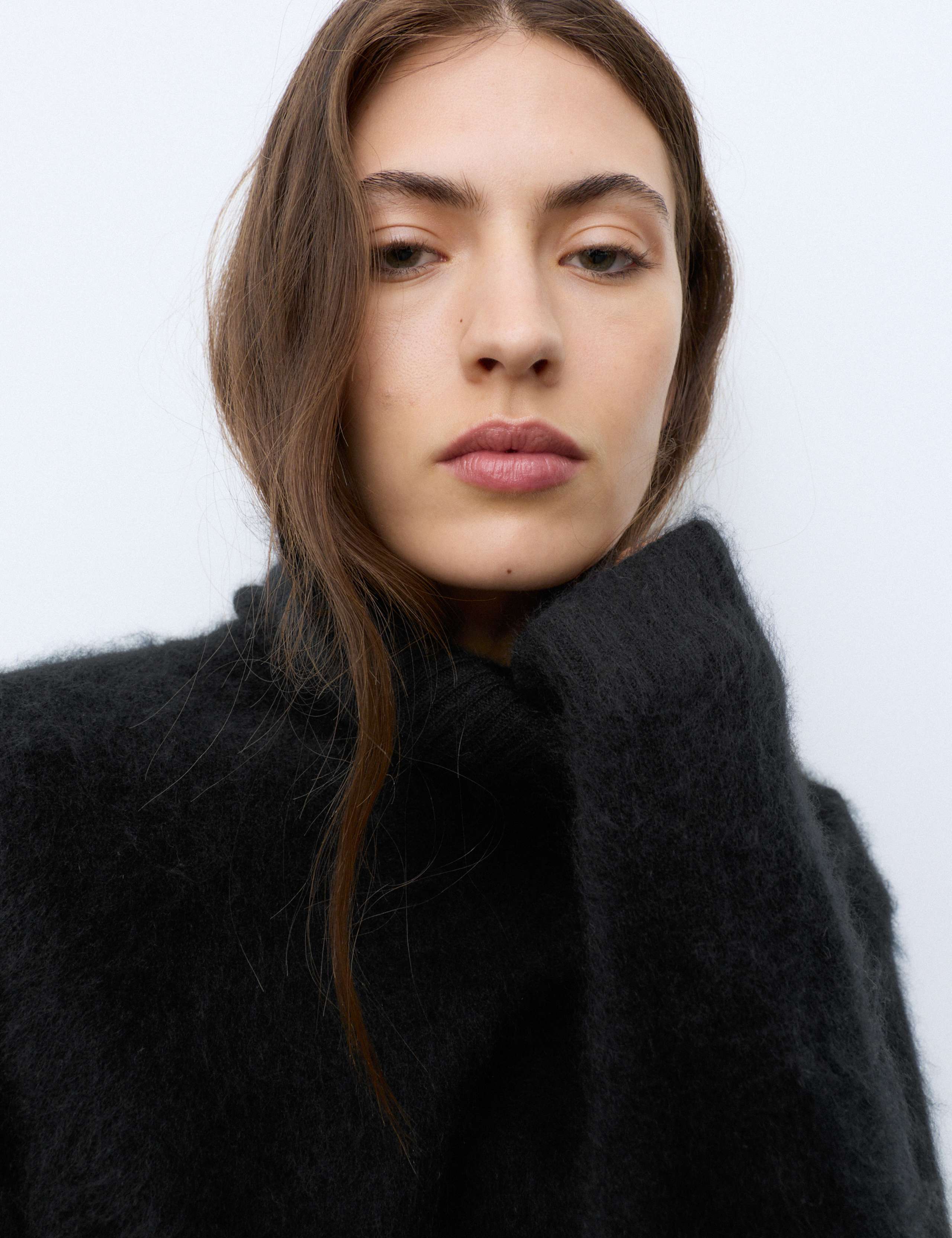 Pure Merino Wool Brushed Roll Neck Jumper 7 of 7