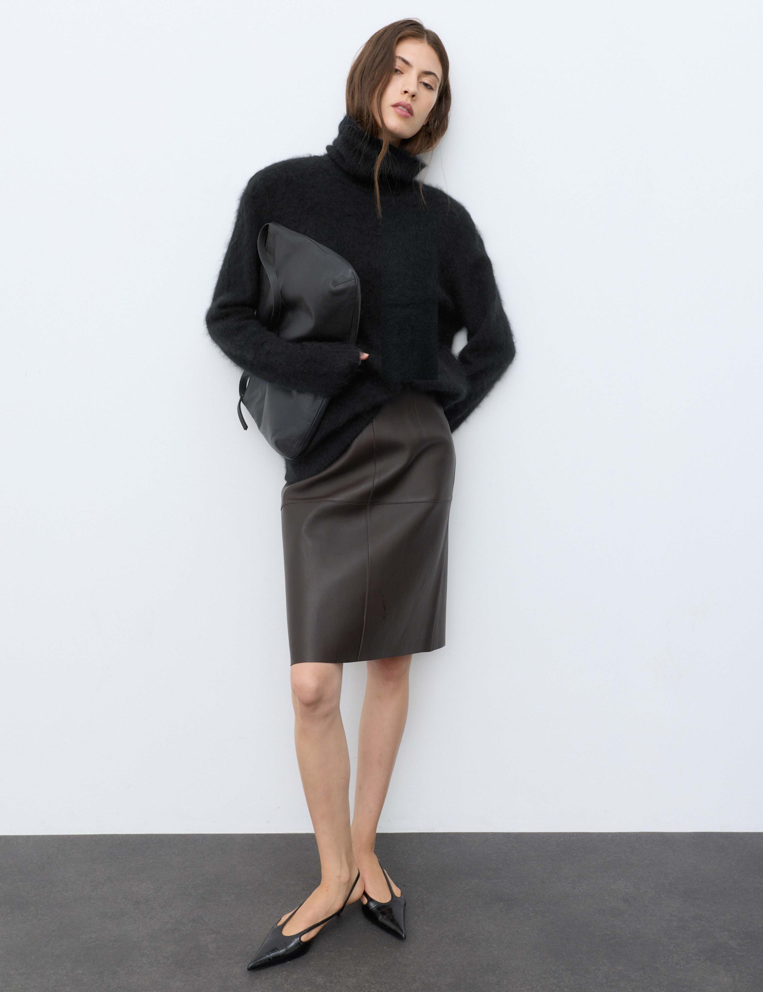 Pure Wool Brushed Roll Neck Jumper 4 of 7