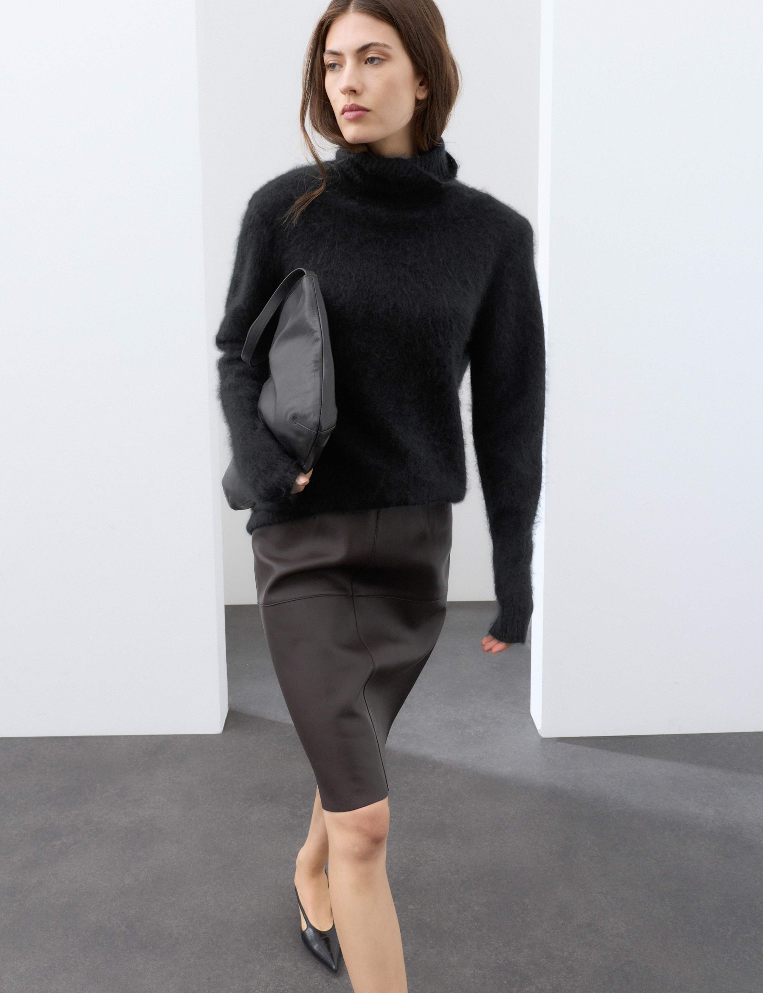 Pure Wool Brushed Roll Neck Jumper 5 of 7