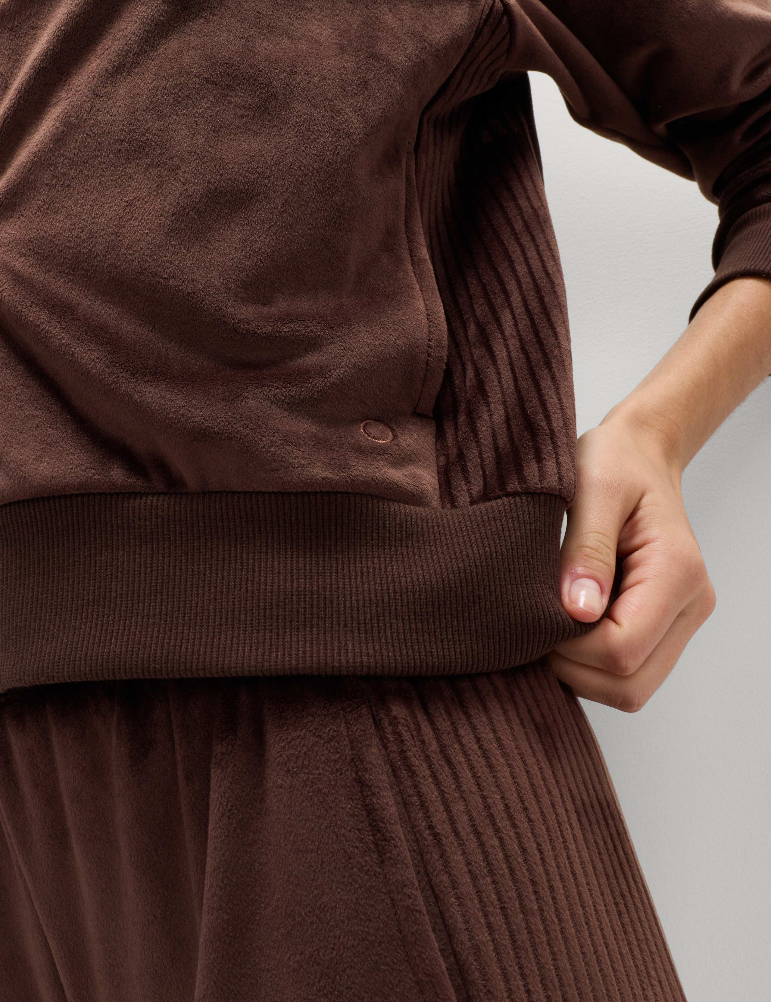 Super Soft Velour Zip Up Hoodie 3 of 5