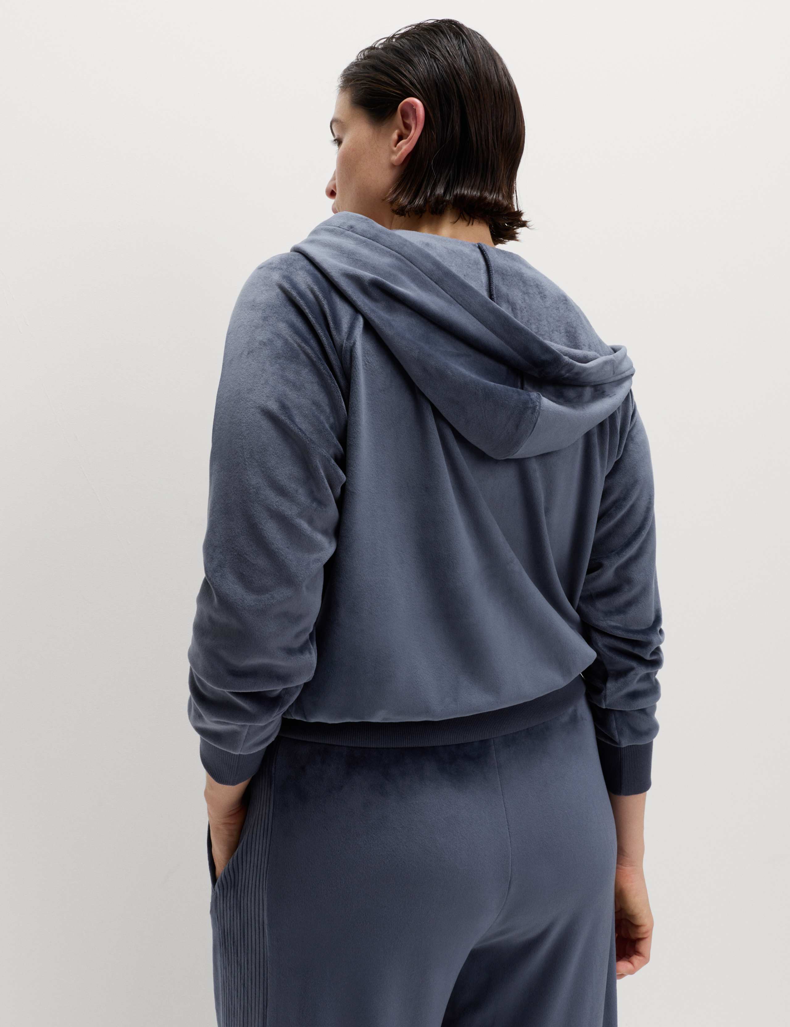 Super Soft Velour Zip Up Hoodie 5 of 5