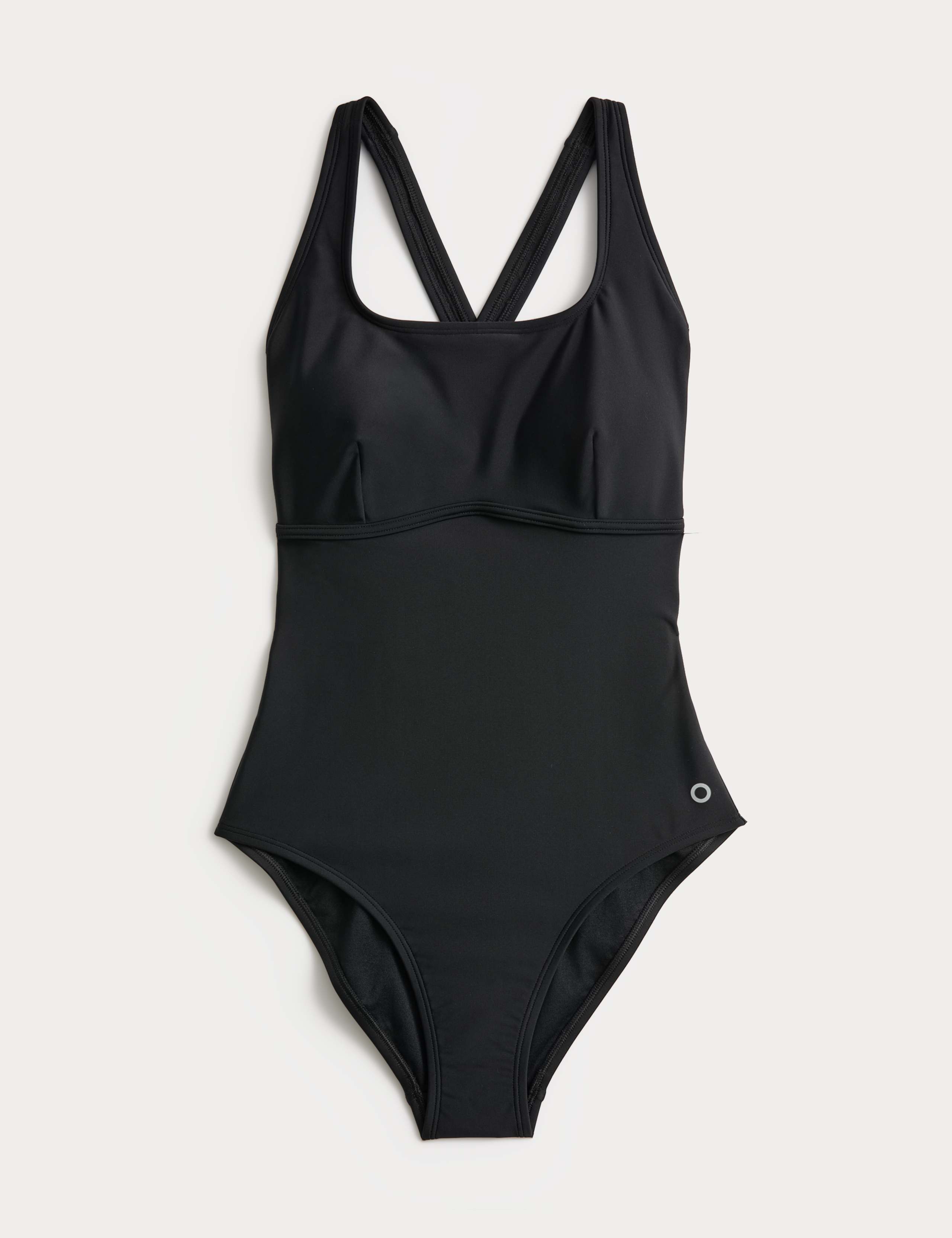 Padded Cross Back Square Neck Swimsuit 1 of 1