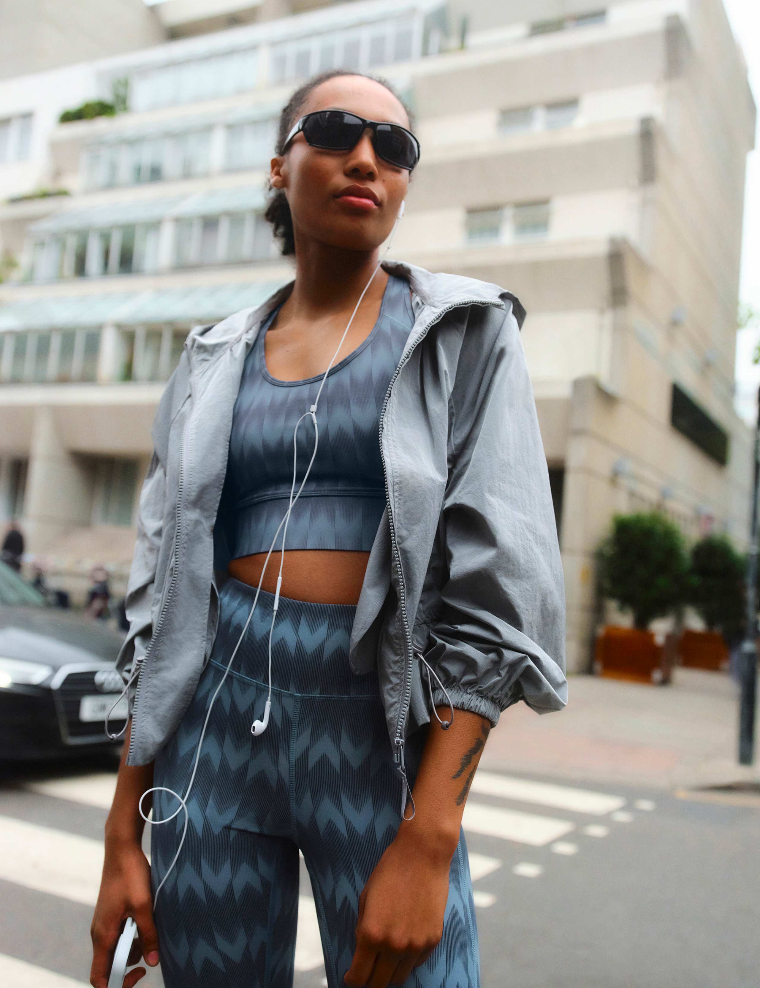 Stormwear™ Woven Metallic Hooded Sports Jacket 1 of 8