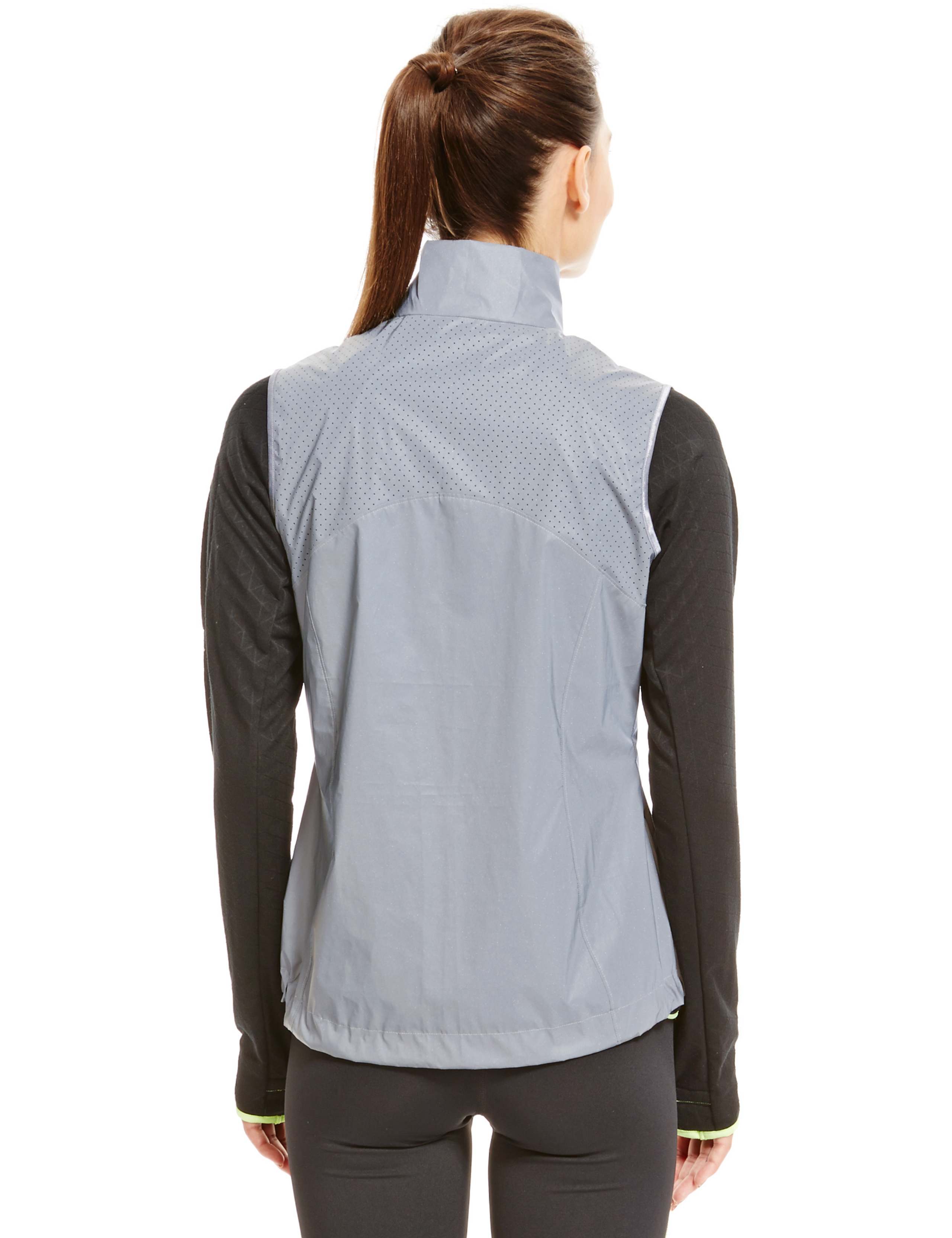 Reflective Showerproof Funnel Neck Gilet 4 of 6