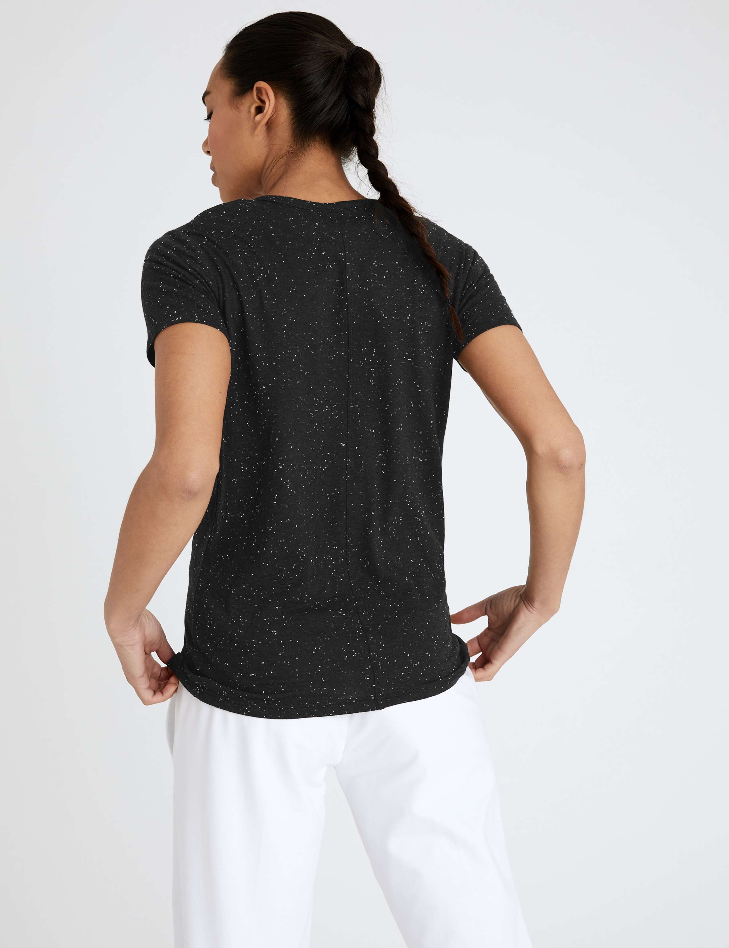 Cotton V-Neck Short Sleeve T-Shirt 5 of 5