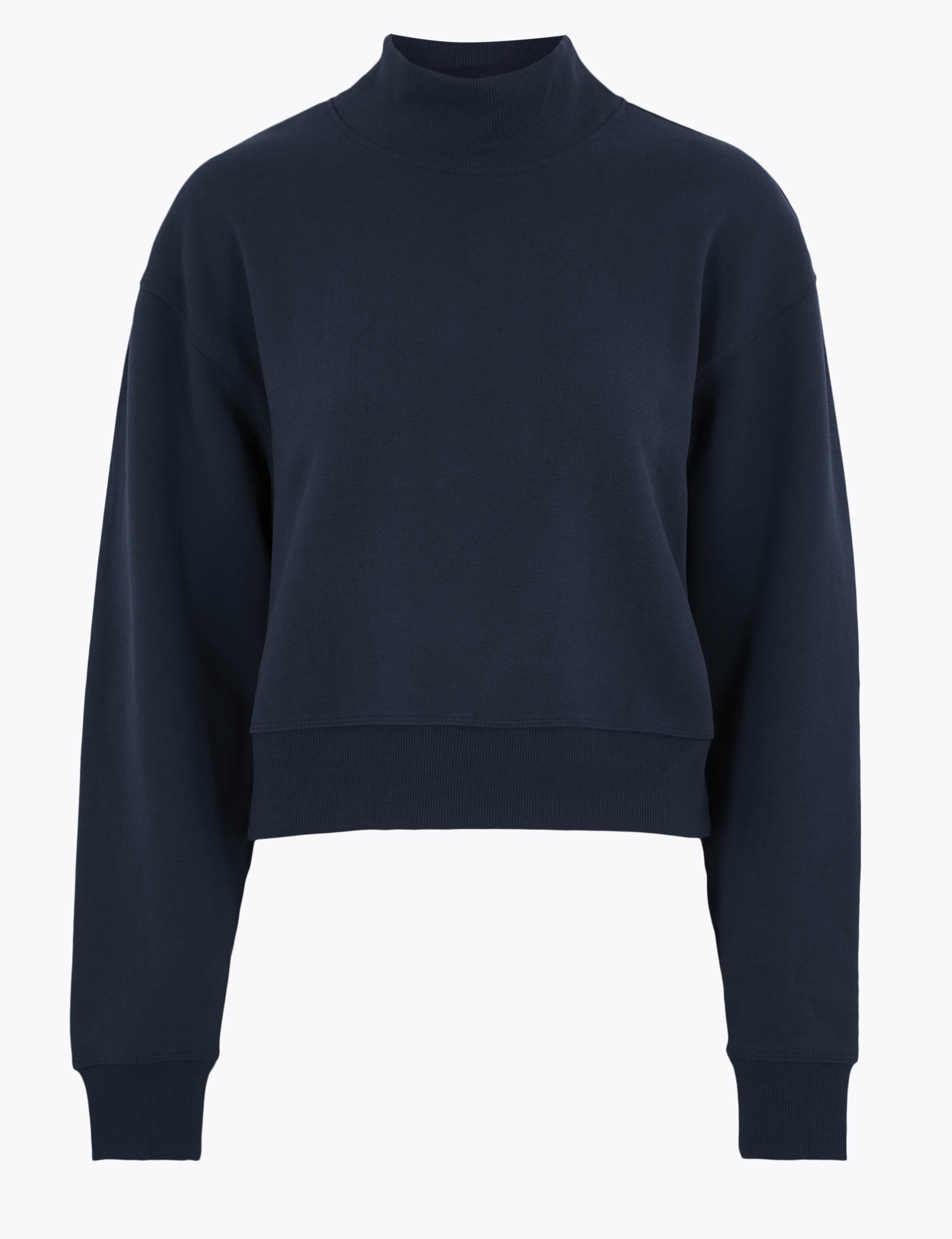 Cotton Relaxed Cropped Sweatshirt 1 of 1