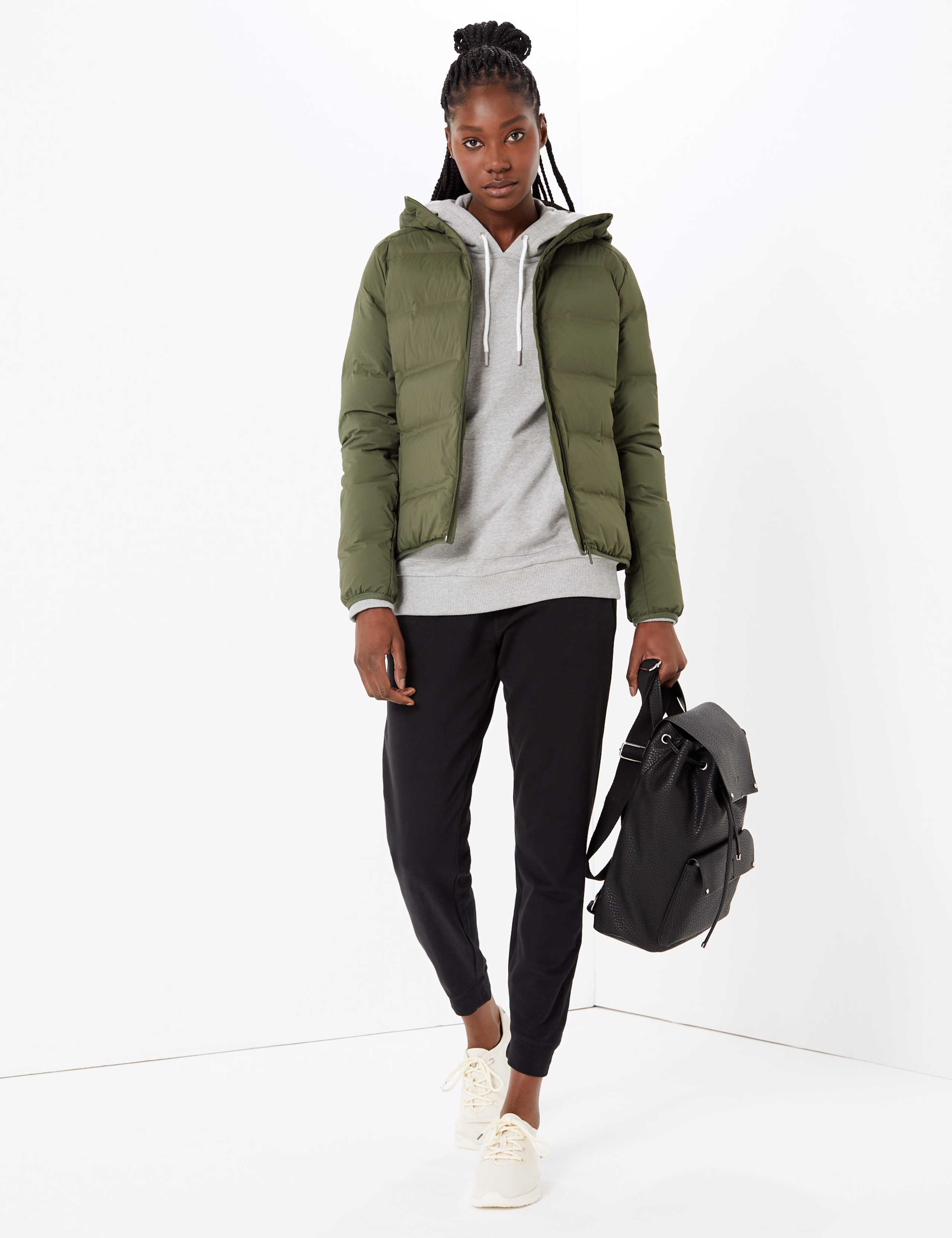 Heatseal Down & Feather Hooded Jacket 1 of 7