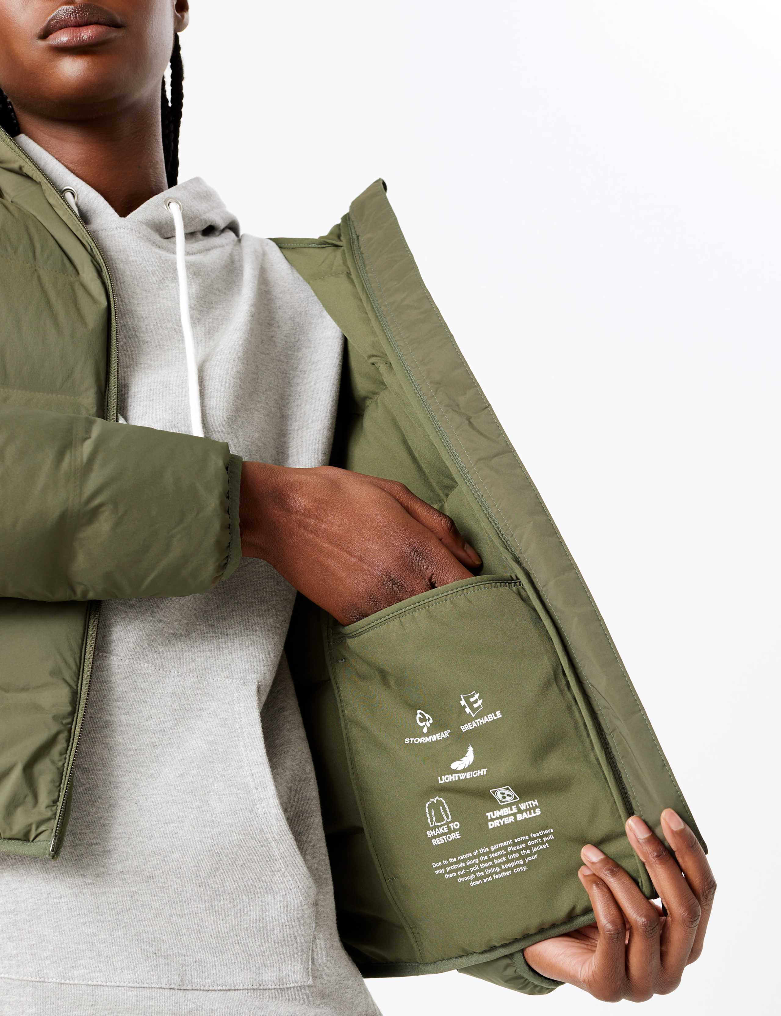Heatseal Down & Feather Hooded Jacket 7 of 7
