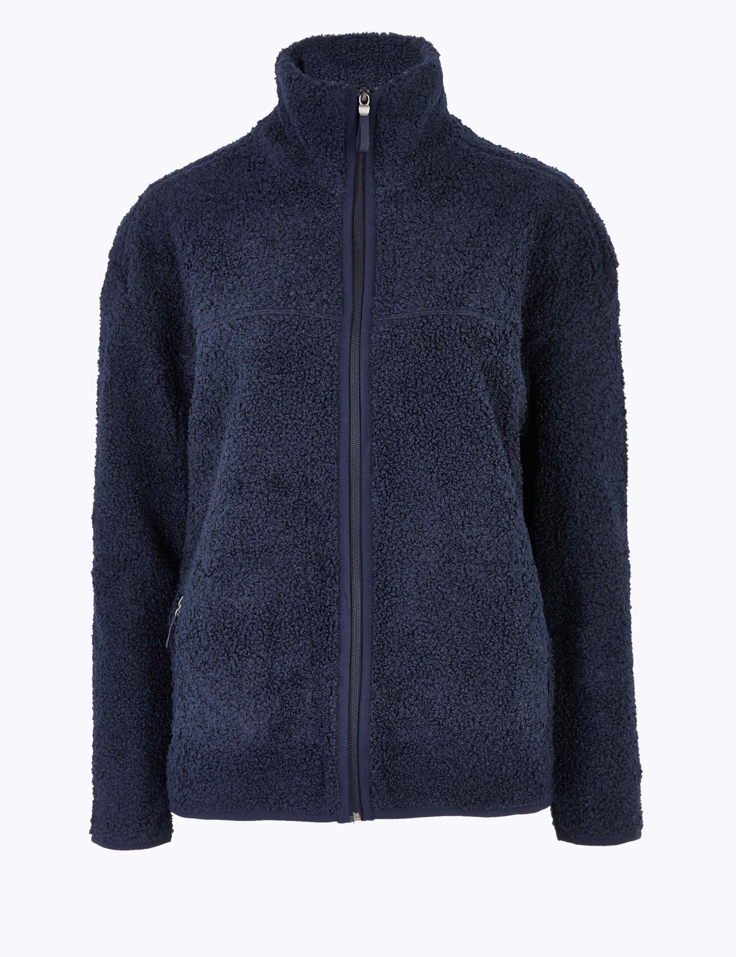 Borg Zip Up Funnel Neck Jacket 1 of 1
