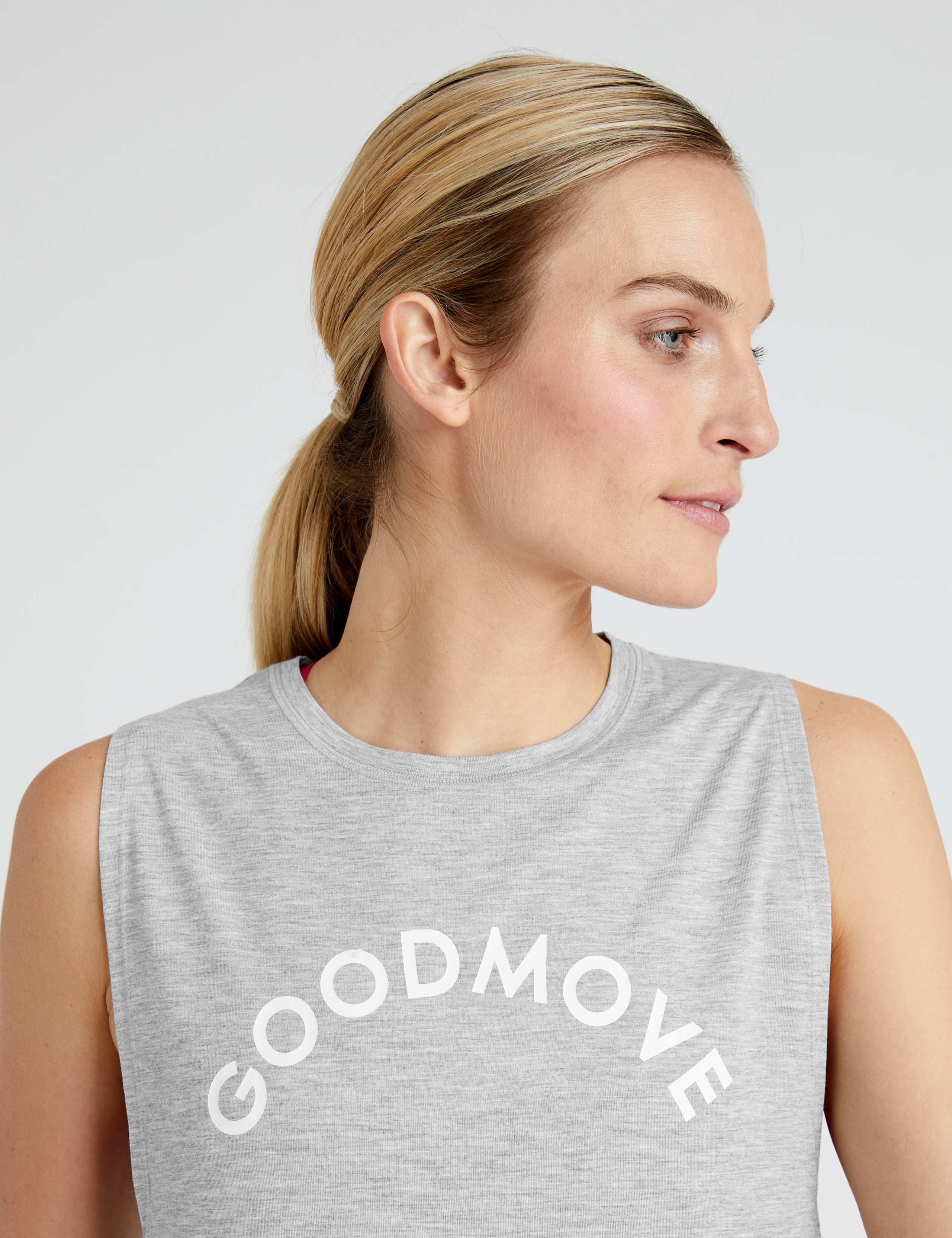 Slogan Twist Side Relaxed Vest Top 1 of 7